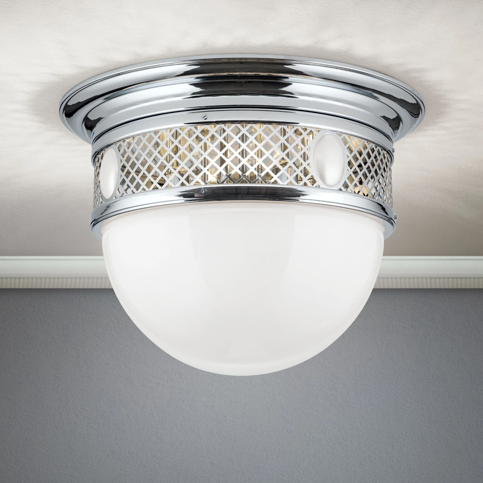 Plafonska lampa ALT WIEN, nikl, 63 cm