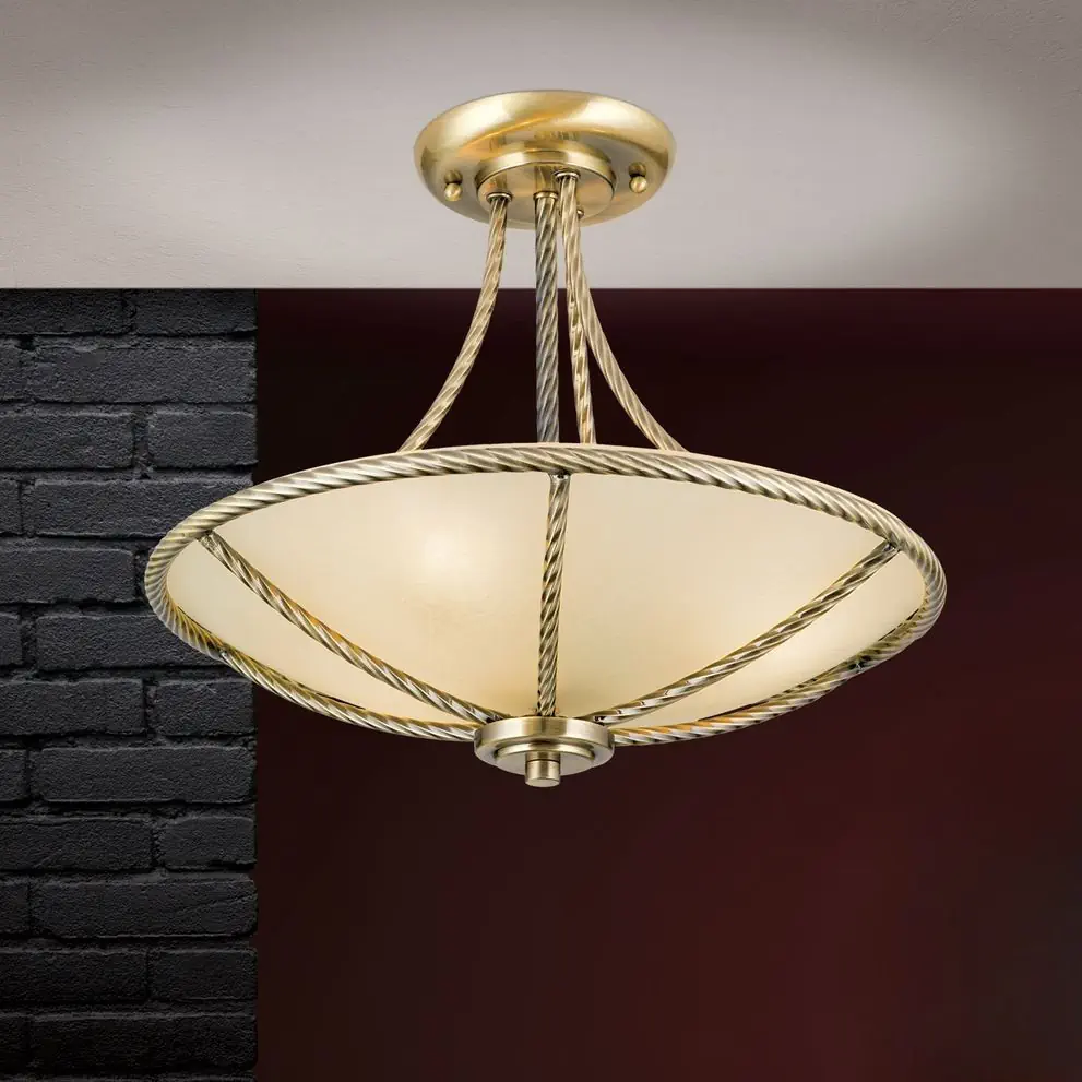 Viseća plafonska lampa MAURO, patina, 42 cm