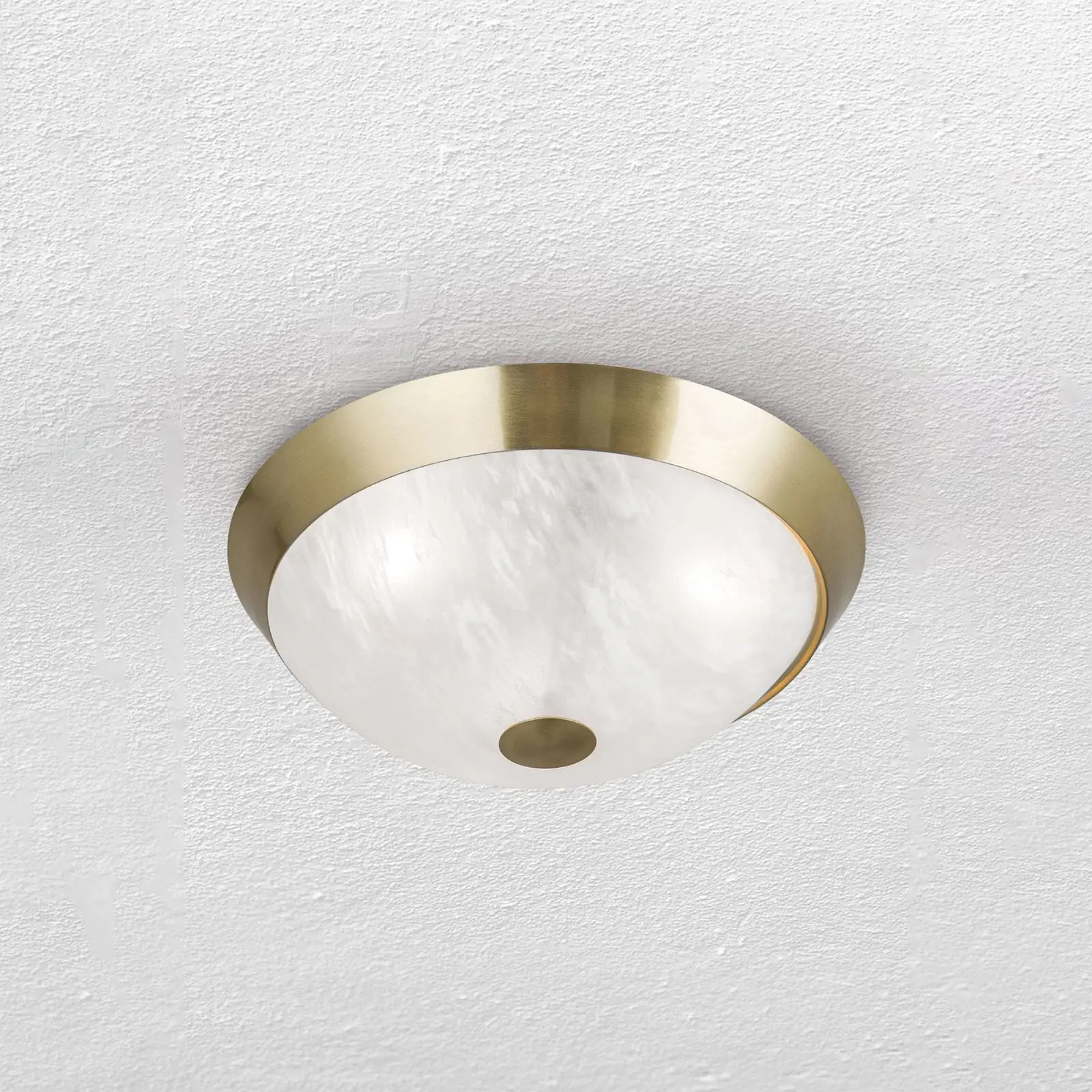 Plafonska lampa FRANO, mat mesing, Ø 34 cm