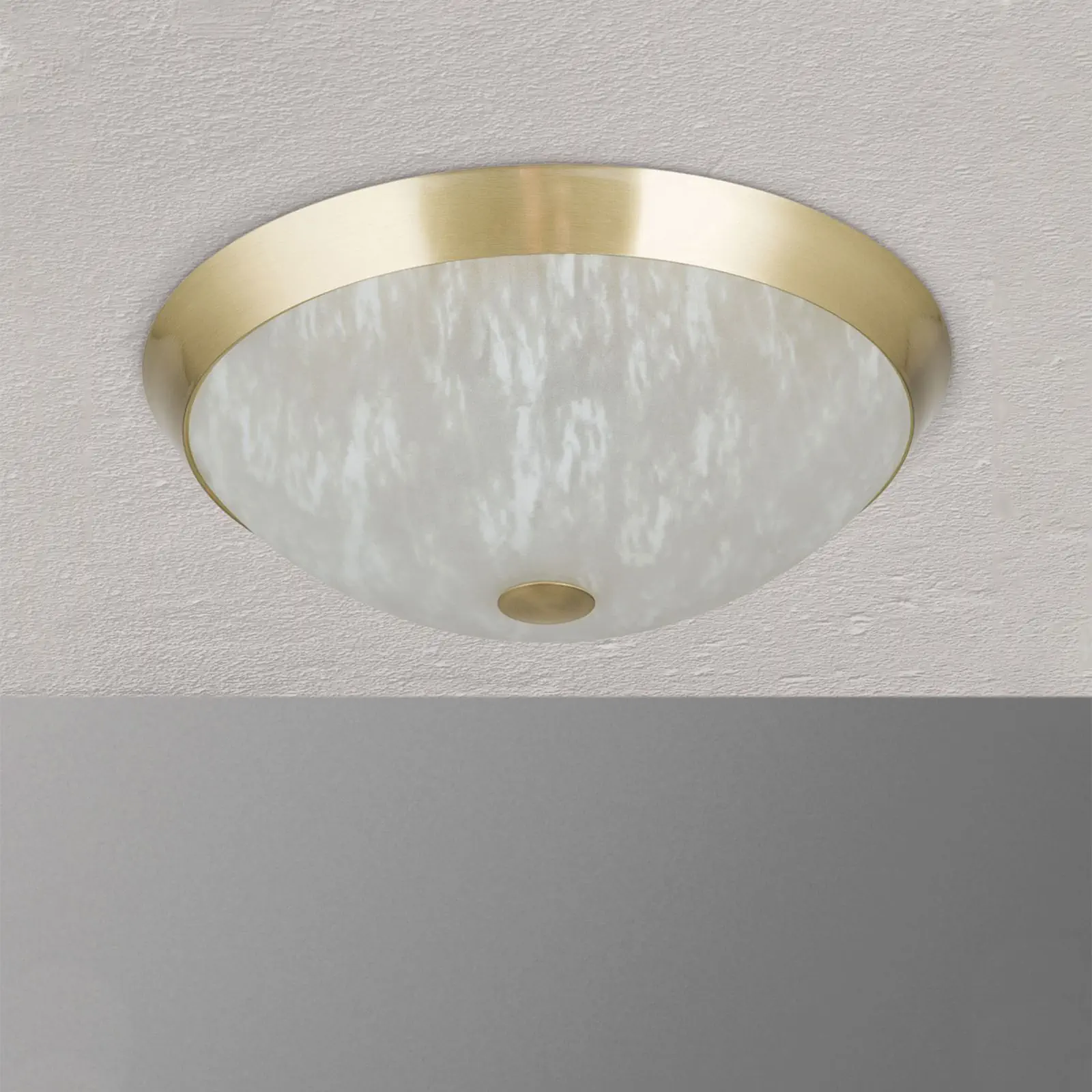 Plafonska lampa FRANO, mat mesing, Ø 42 cm