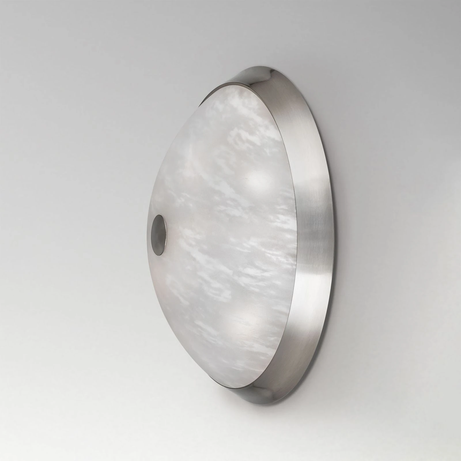 Plafonska lampa FRANO, saten hrom, Ø 42 cm