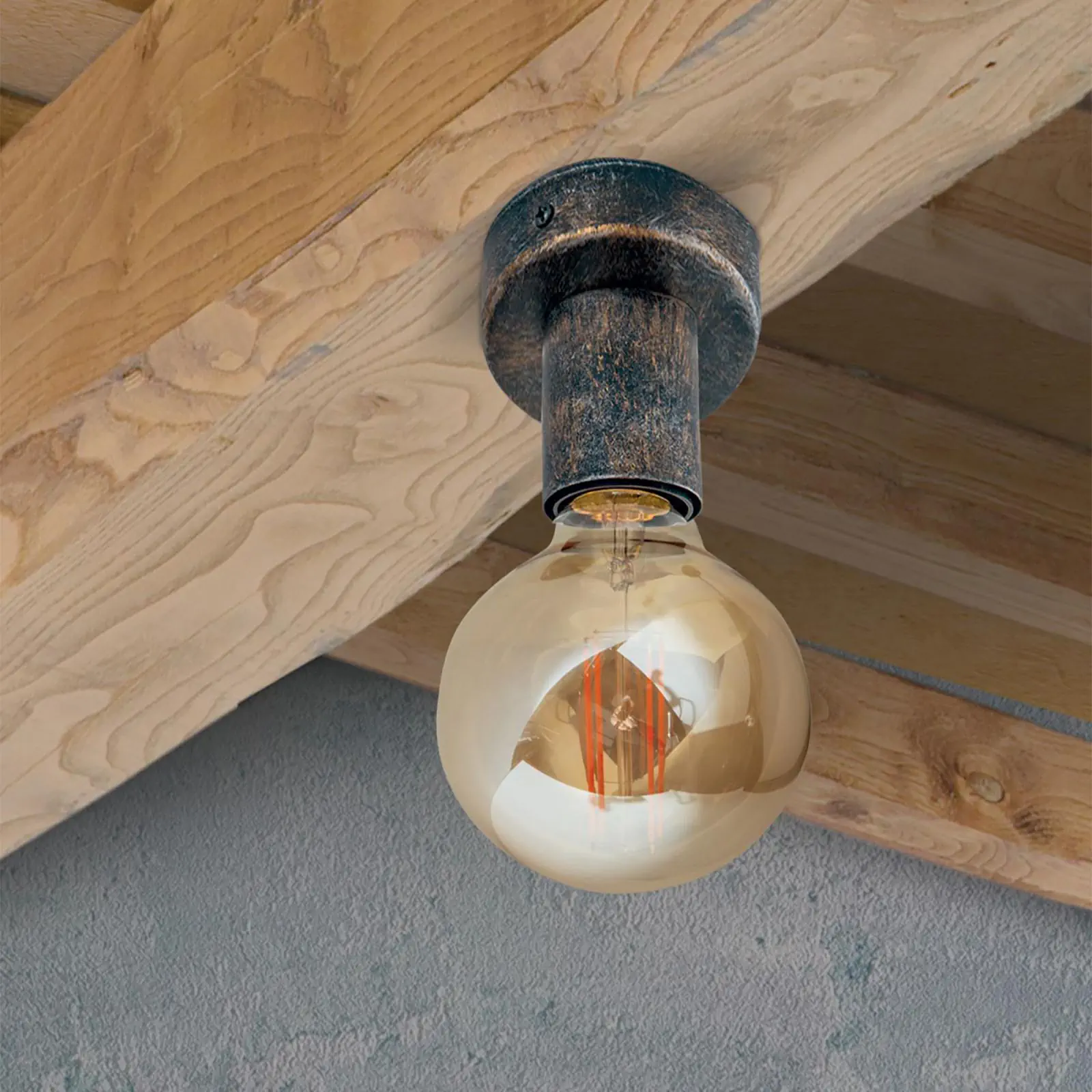 Plafonska lampa RETRO, ravna