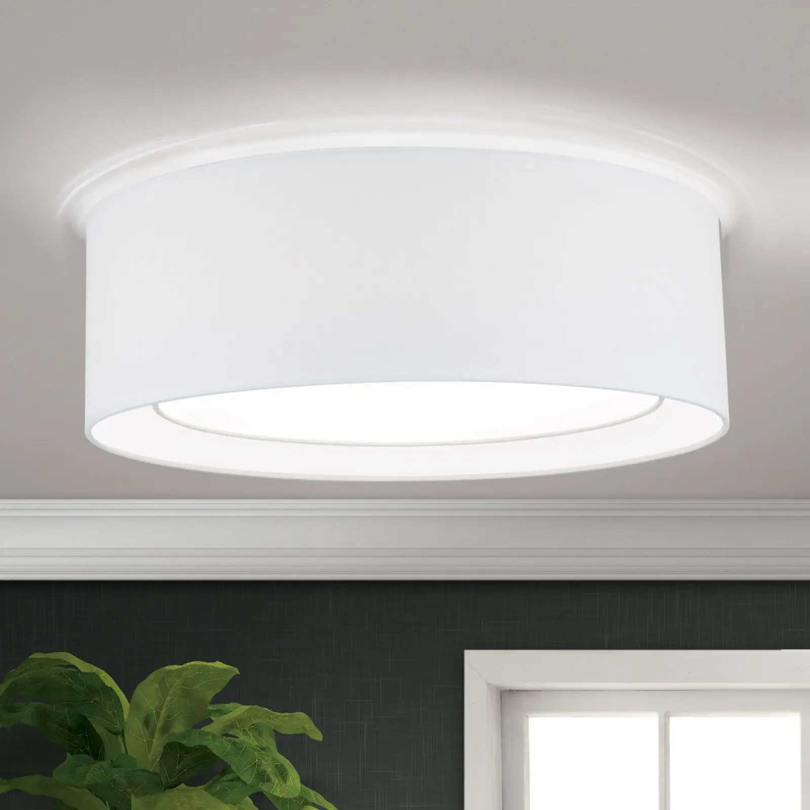 Plafonska lampa MARS, bela