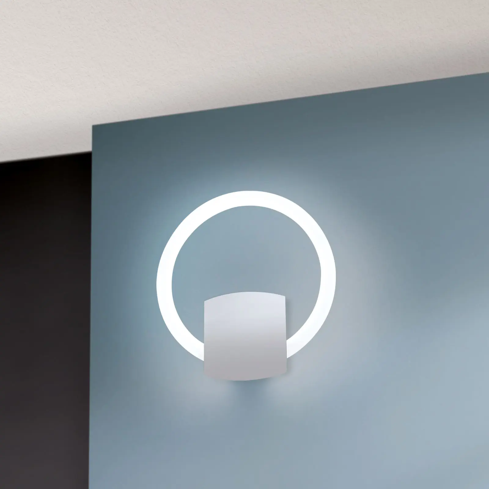 LED zidna i plafonska lampa KARLSSON, 26cm, hrom