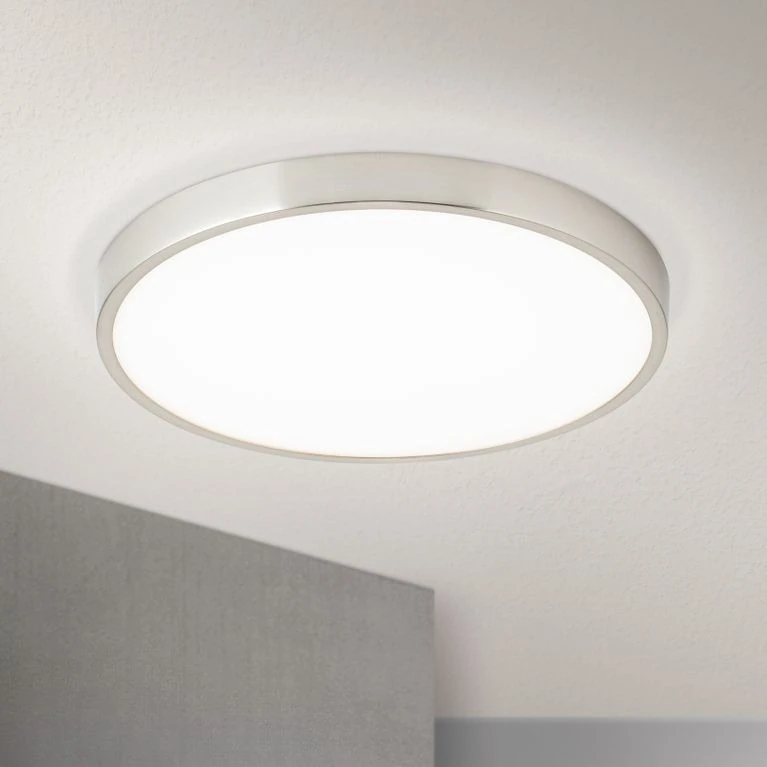 LED plafonska lampa BULLY, Ø 28 cm, saten