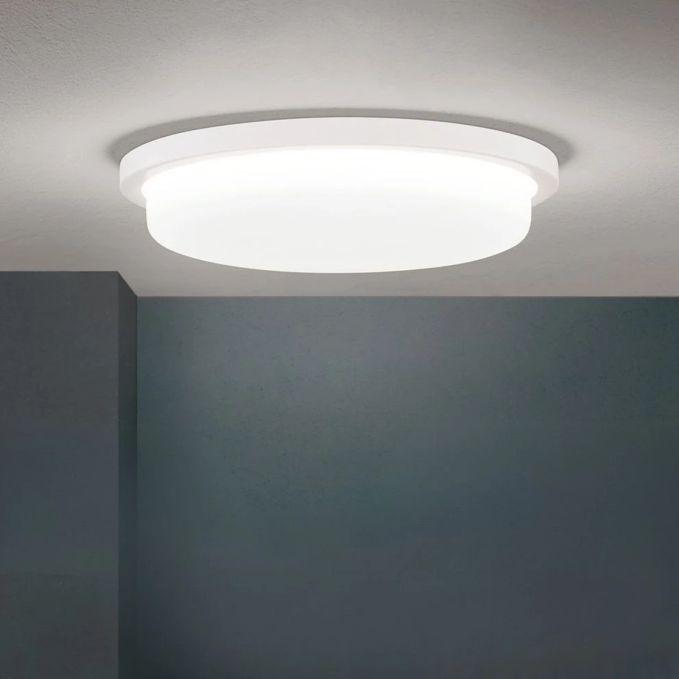 LED plafonska lampa LEROX, bela, Ø 30 cm