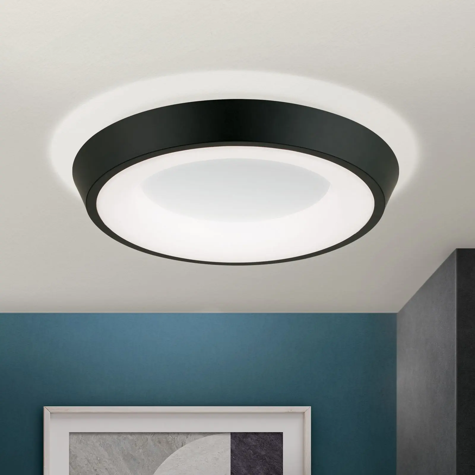 LED plafonska lampa LOOK, crna