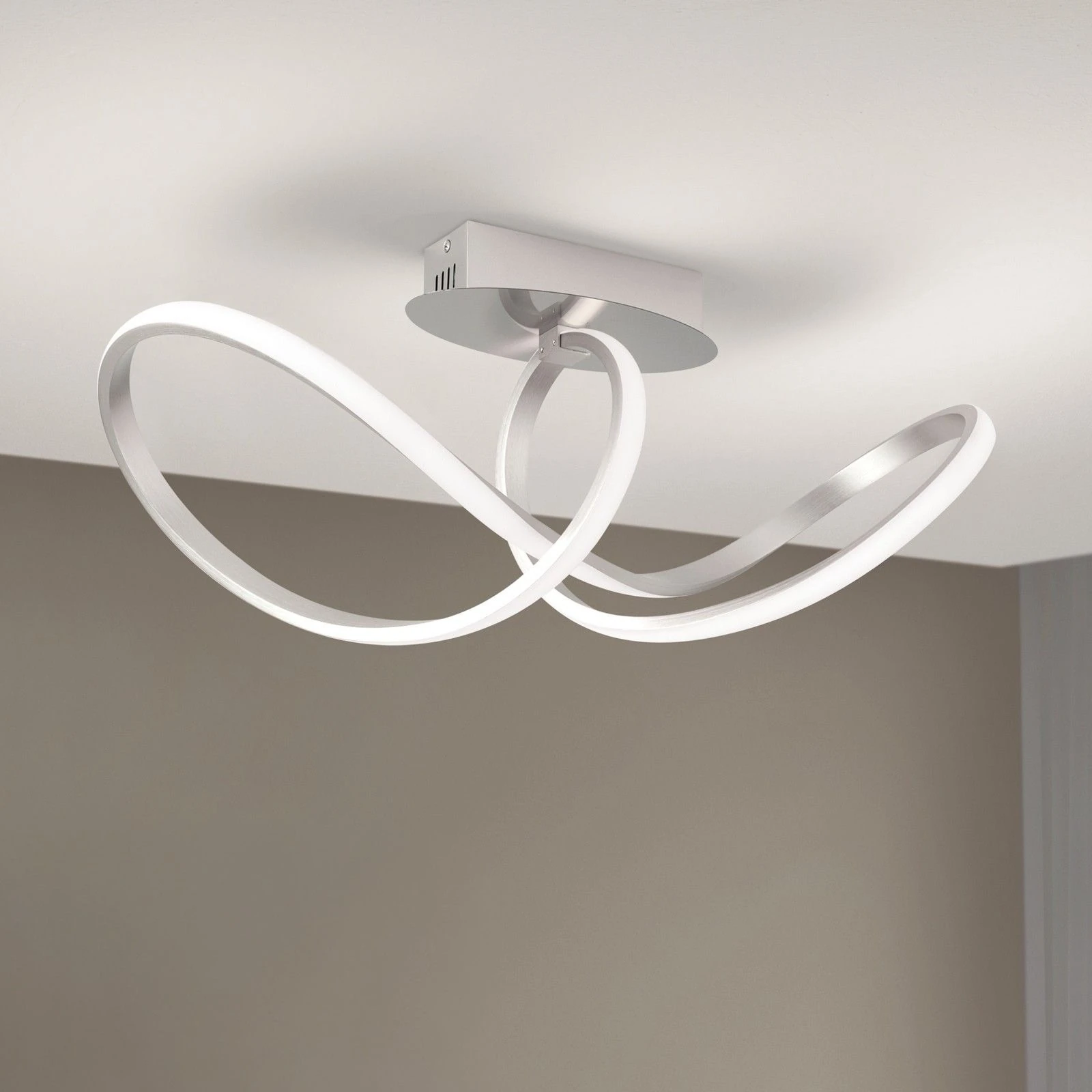 LED plafonski luster CIRCUS, saten