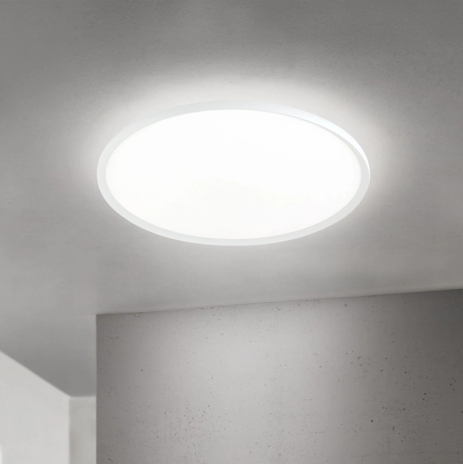 LED plafonska lampa KANT, Ø 80 cm, bela