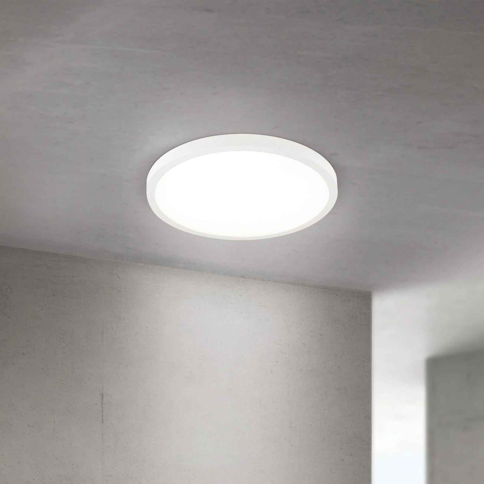 LED panel DISC, Ø 40 cm, CCT, bela