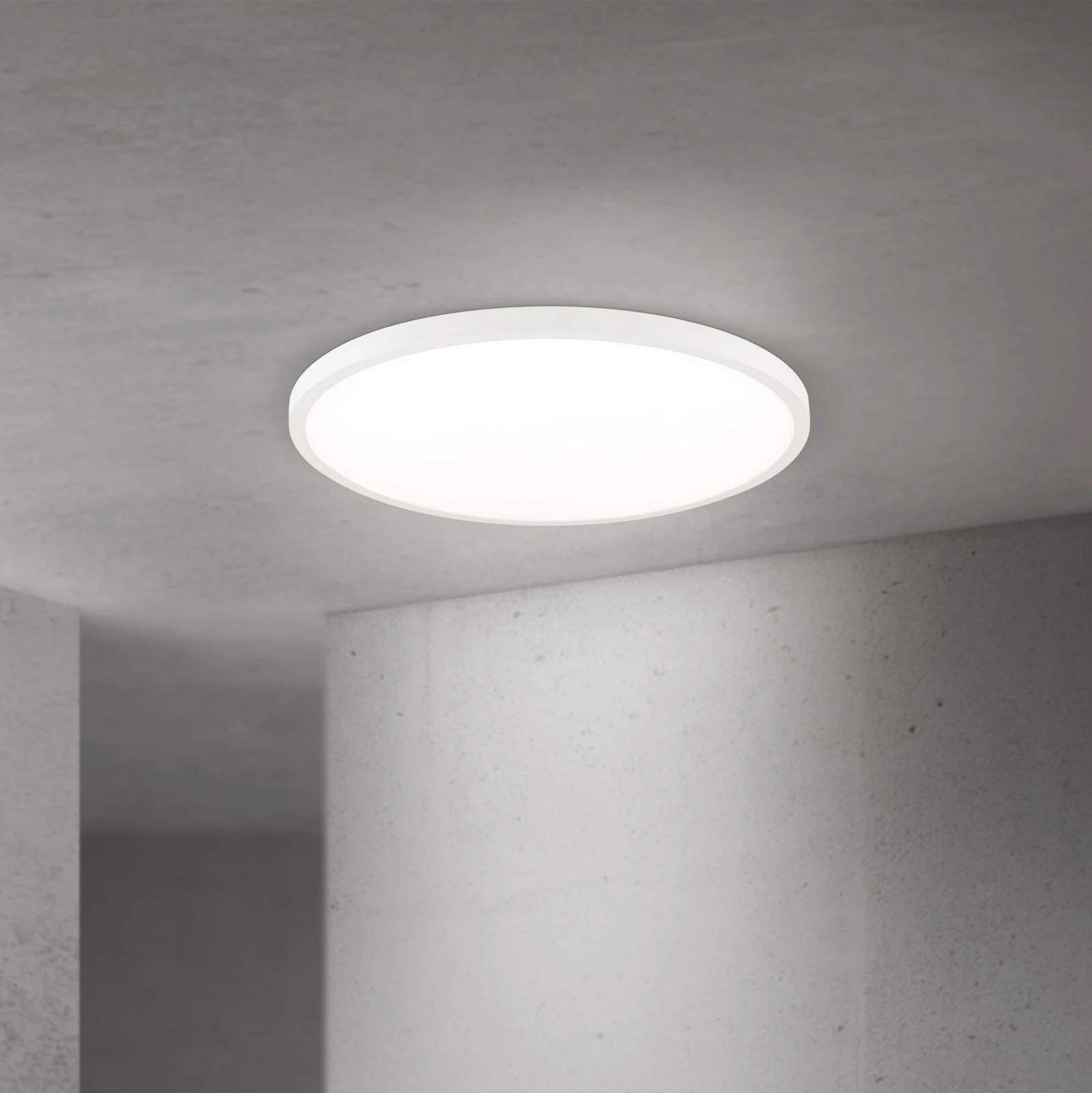 LED panel DISC, Ø 60 cm, CCT, bela