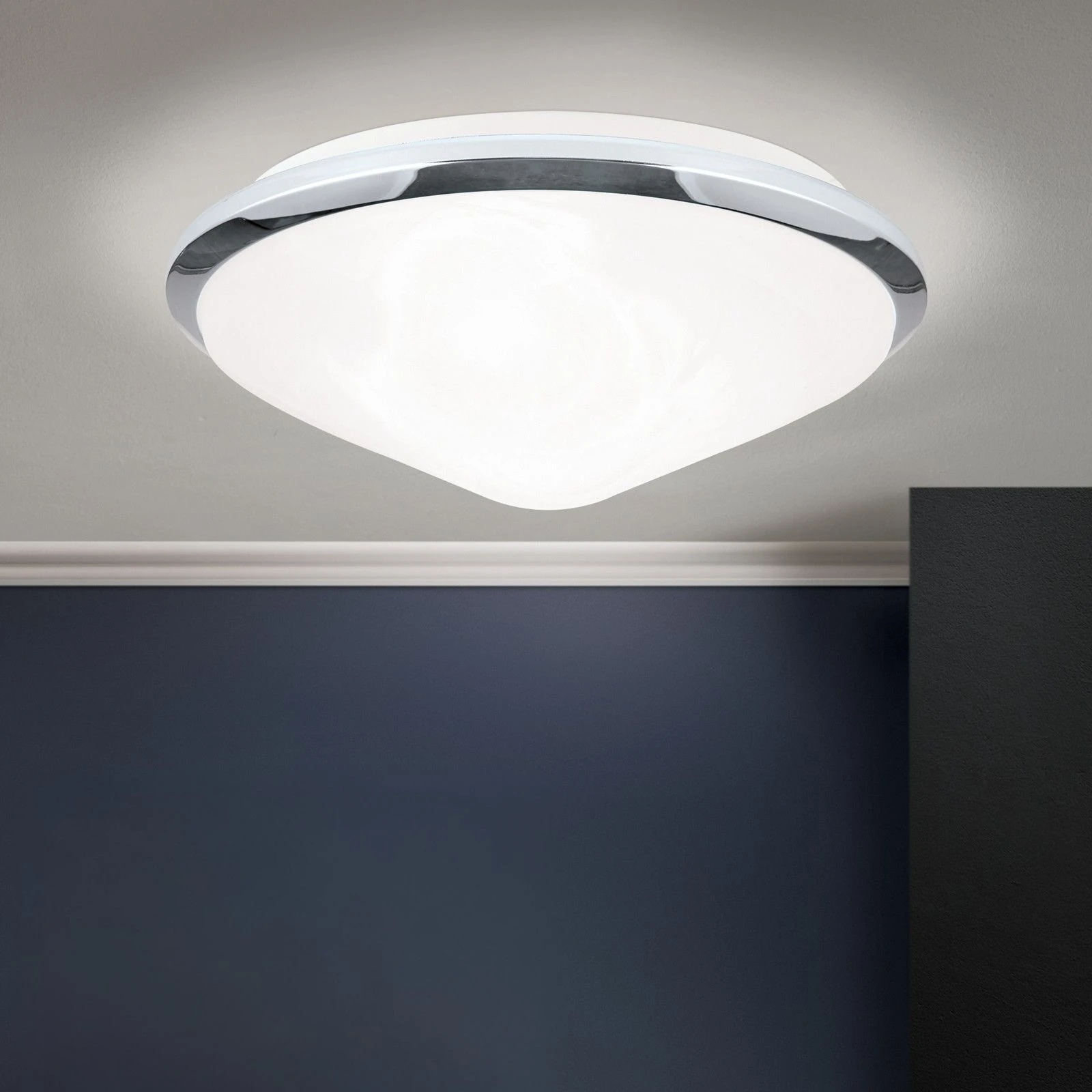 Plafonska lampa RIMA, Ø 32 cm, hrom