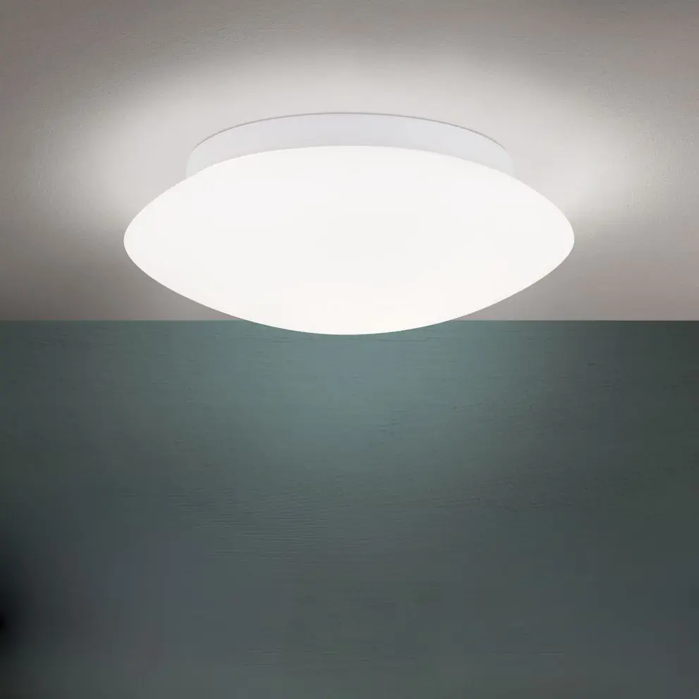 Plafonska lampa ALBA, opal, Ø 25 cm