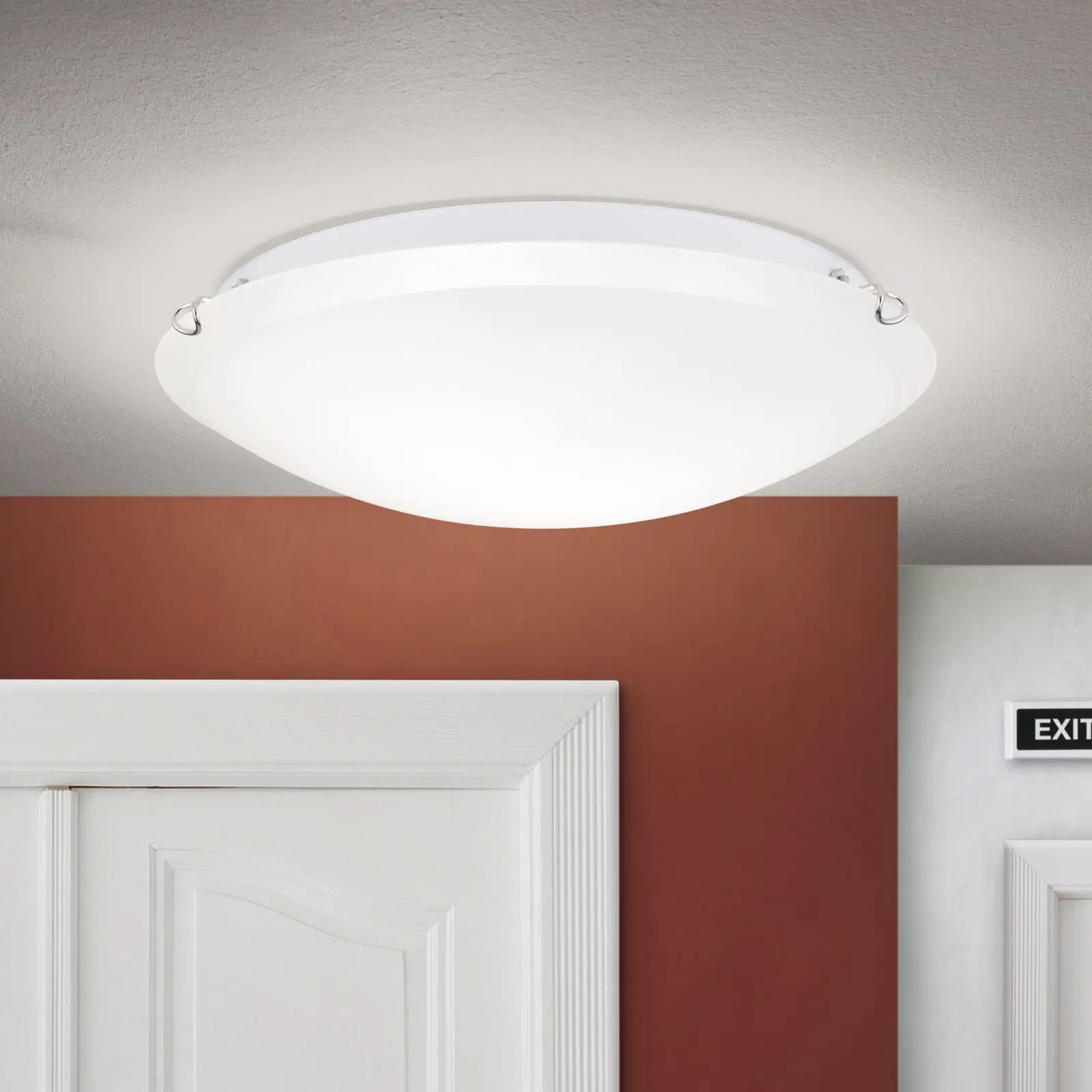 Plafonska lampa AGADA, hrom, 40 cm