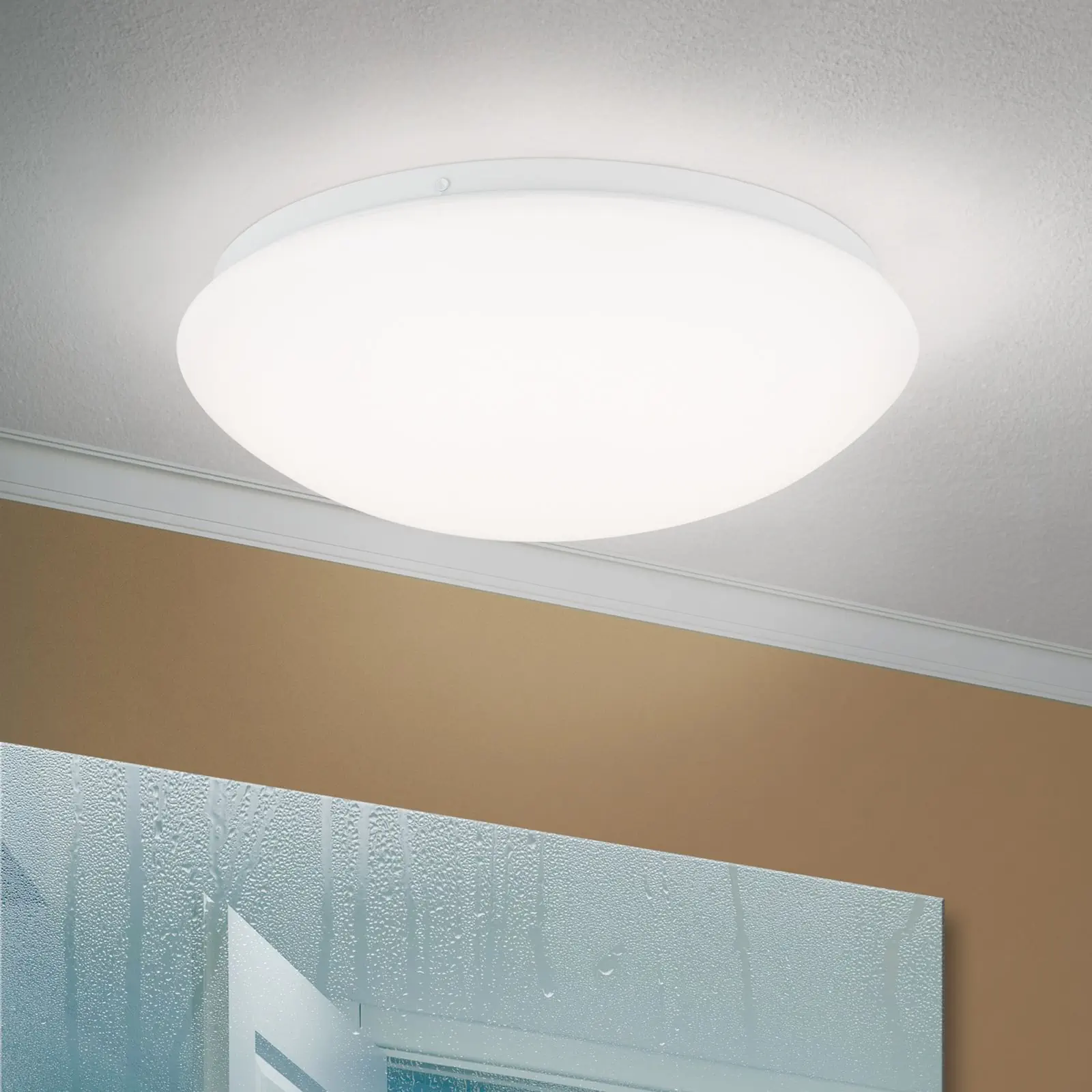 LED plafonska lampa NEDO, 30 cm, opal