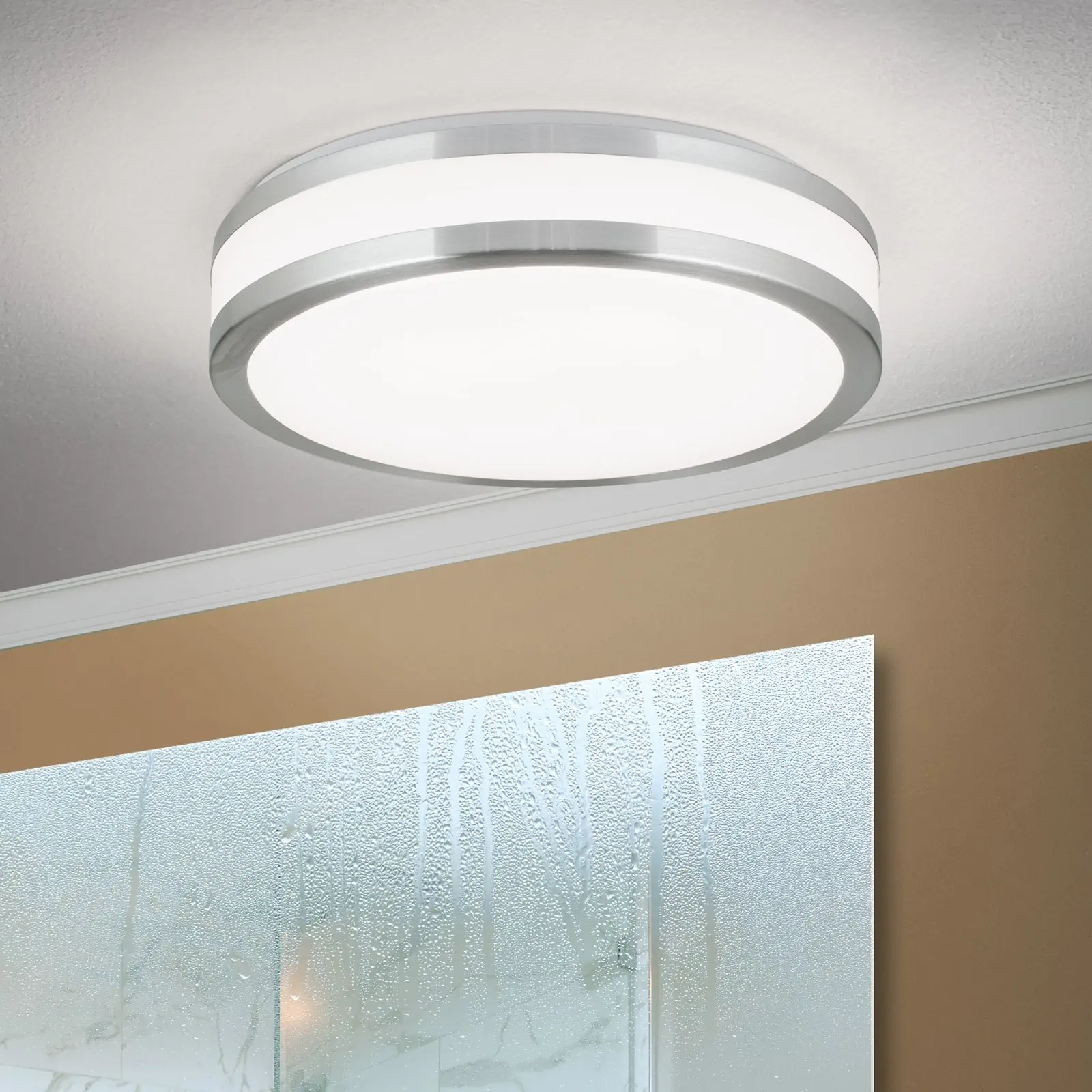 LED plafonska lampa NEDO, 30 cm, sa aluminijumskim dekorom