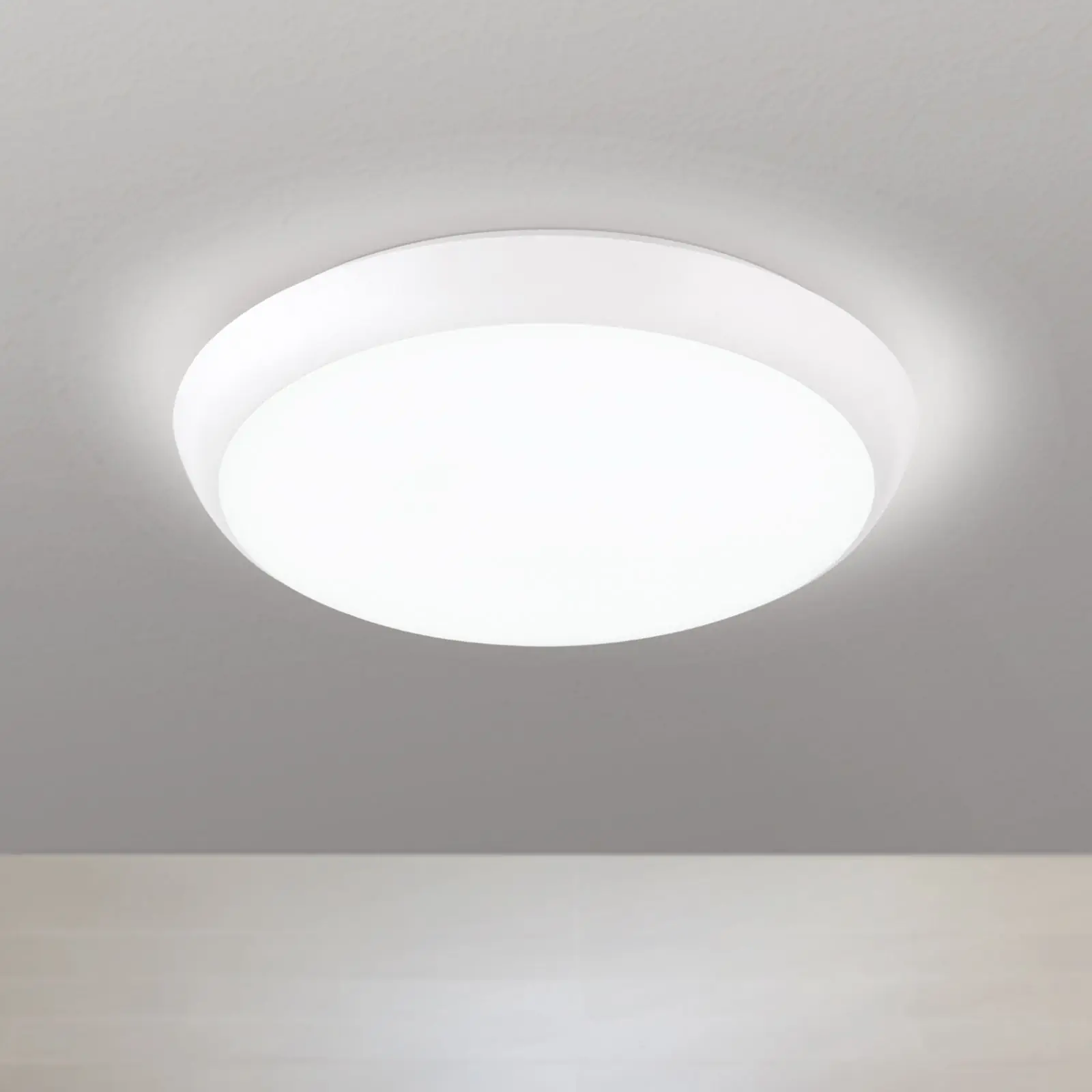 LED plafonska lampa MAGGY, Ø 25 cm, zamjenjivi obruči u bojama