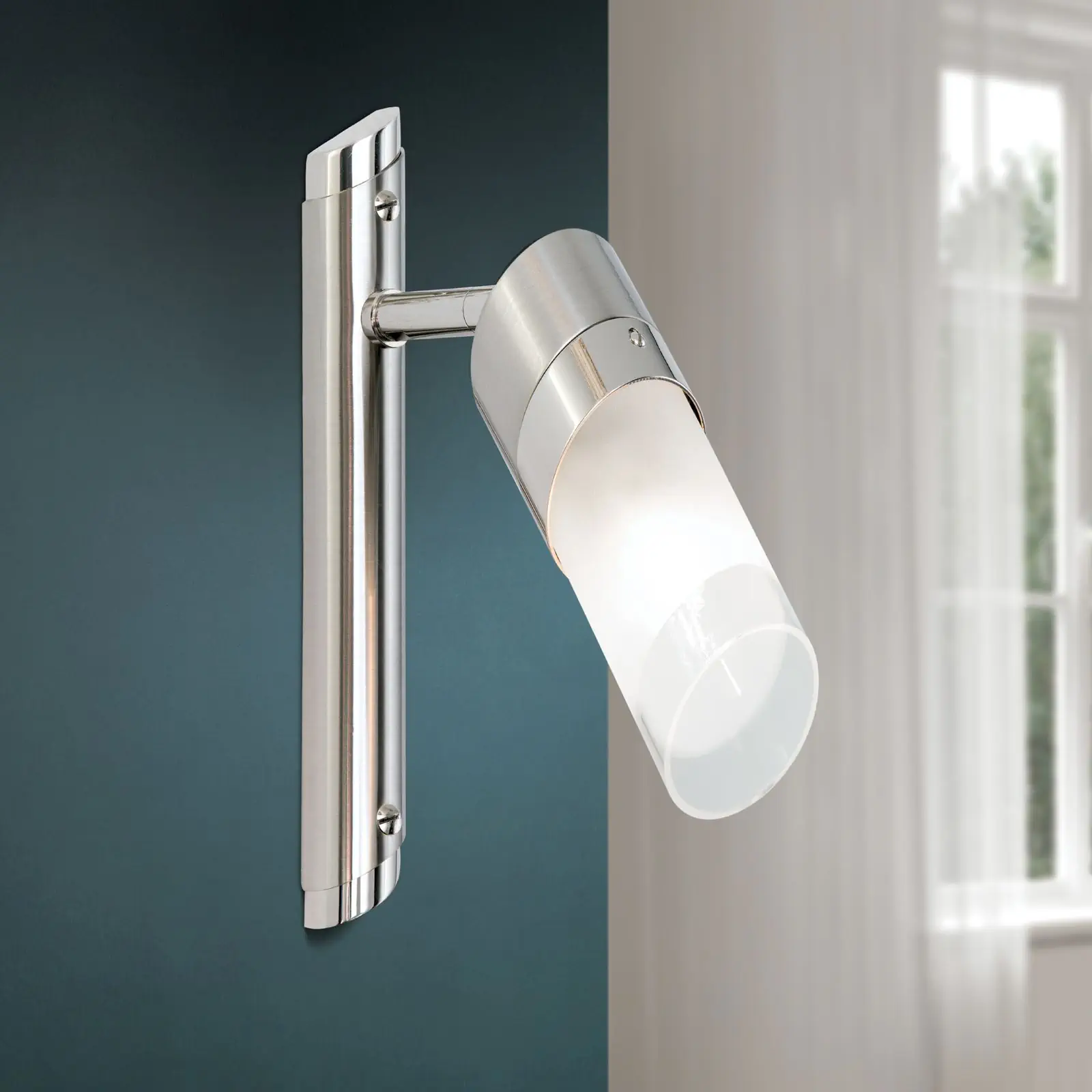 Pojedinačna spot lampa SPOT EXCLUSIVE, saten završna obrada, sa saten mat staklom