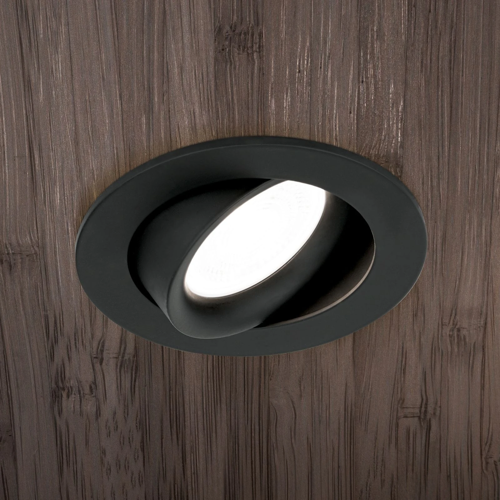 Montažni ram CHOICE, mat crni, okrugli