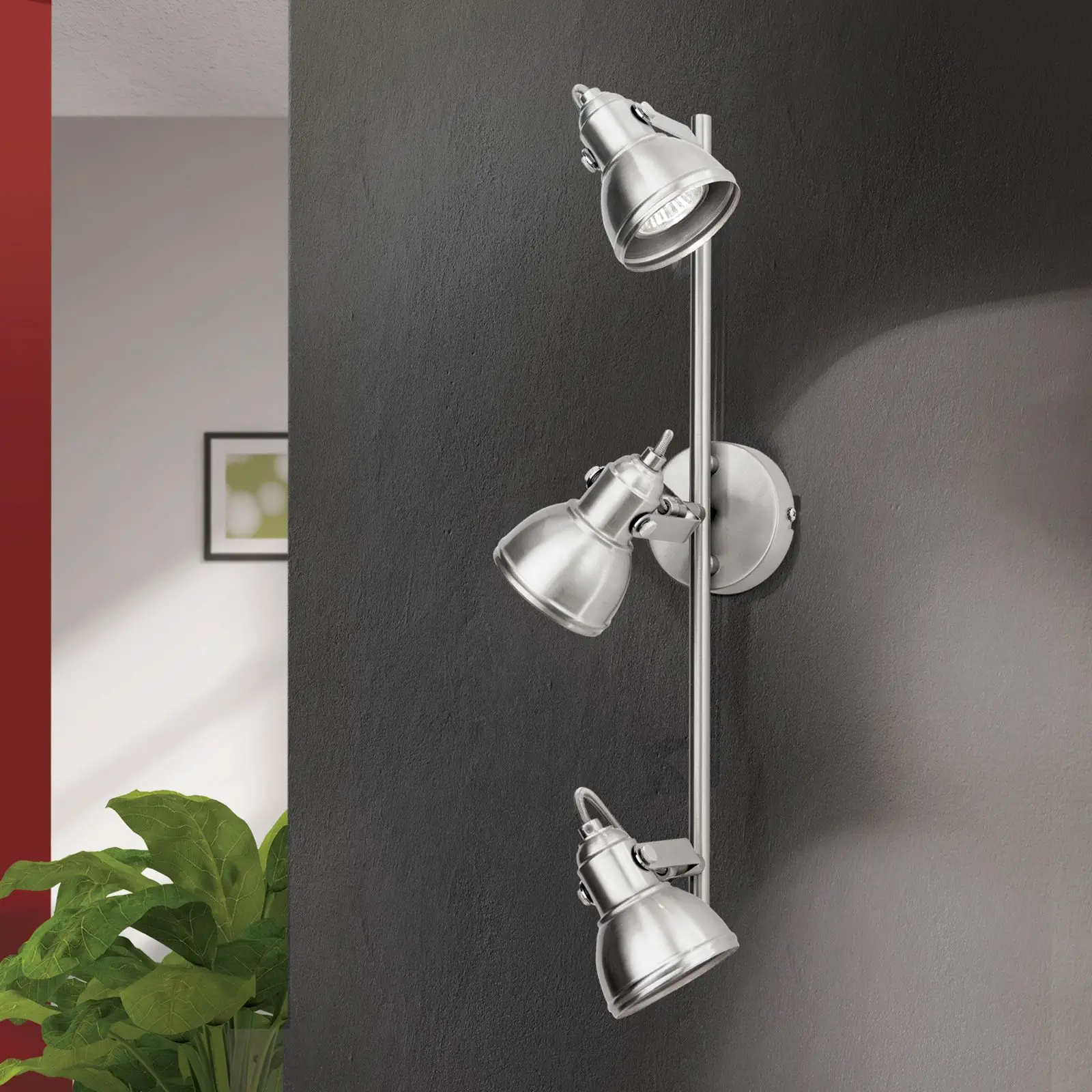 Spot lampa STAGE, 3 izvora svetla, satinisana