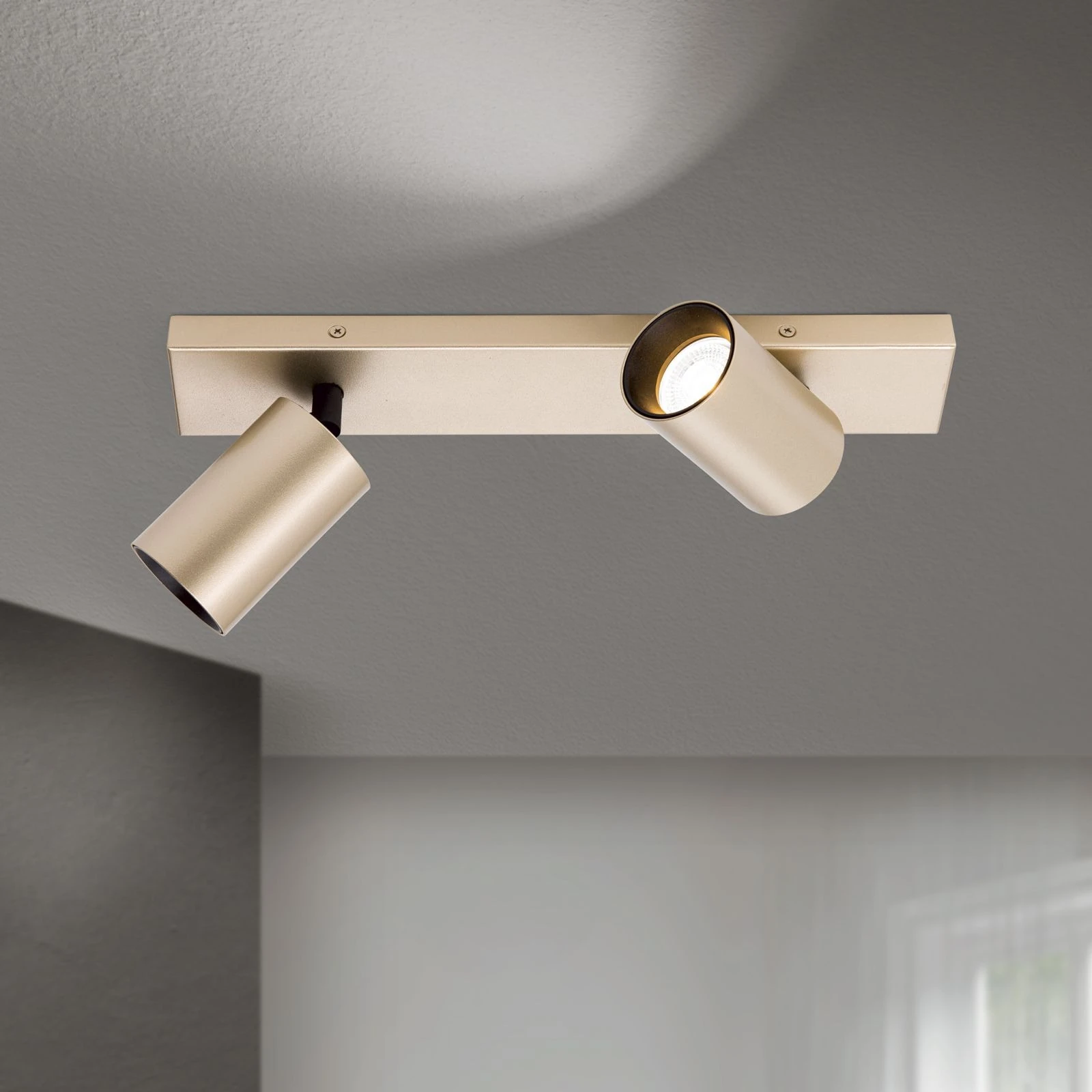 Spot lampa SEAN, 2 izvora svetla, Zlato