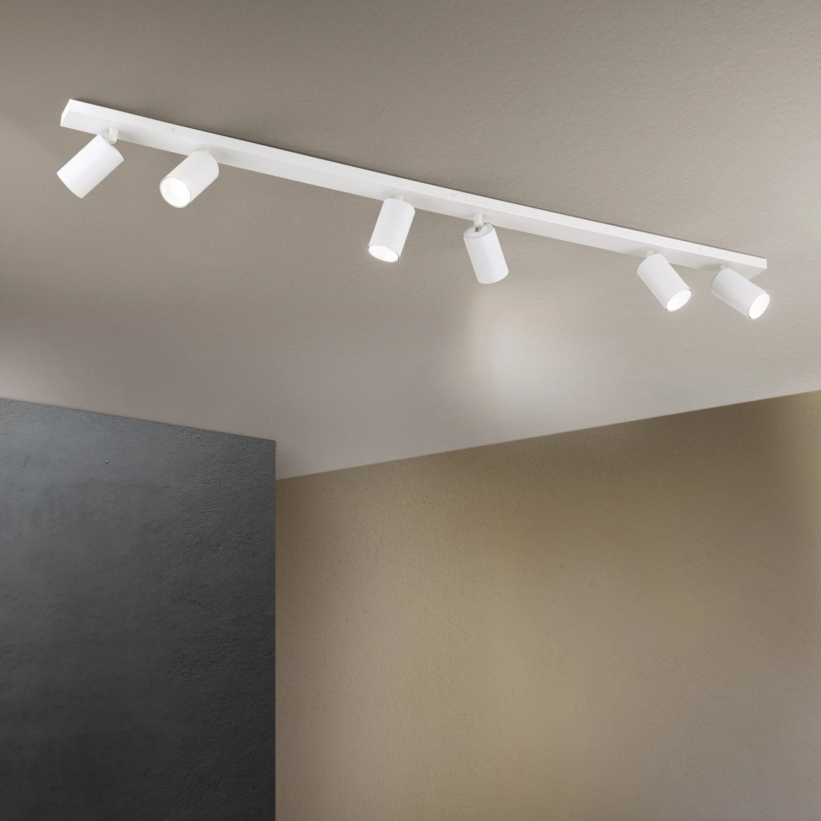 Spot lampa SEAN, 6 izvora svetla, Bela