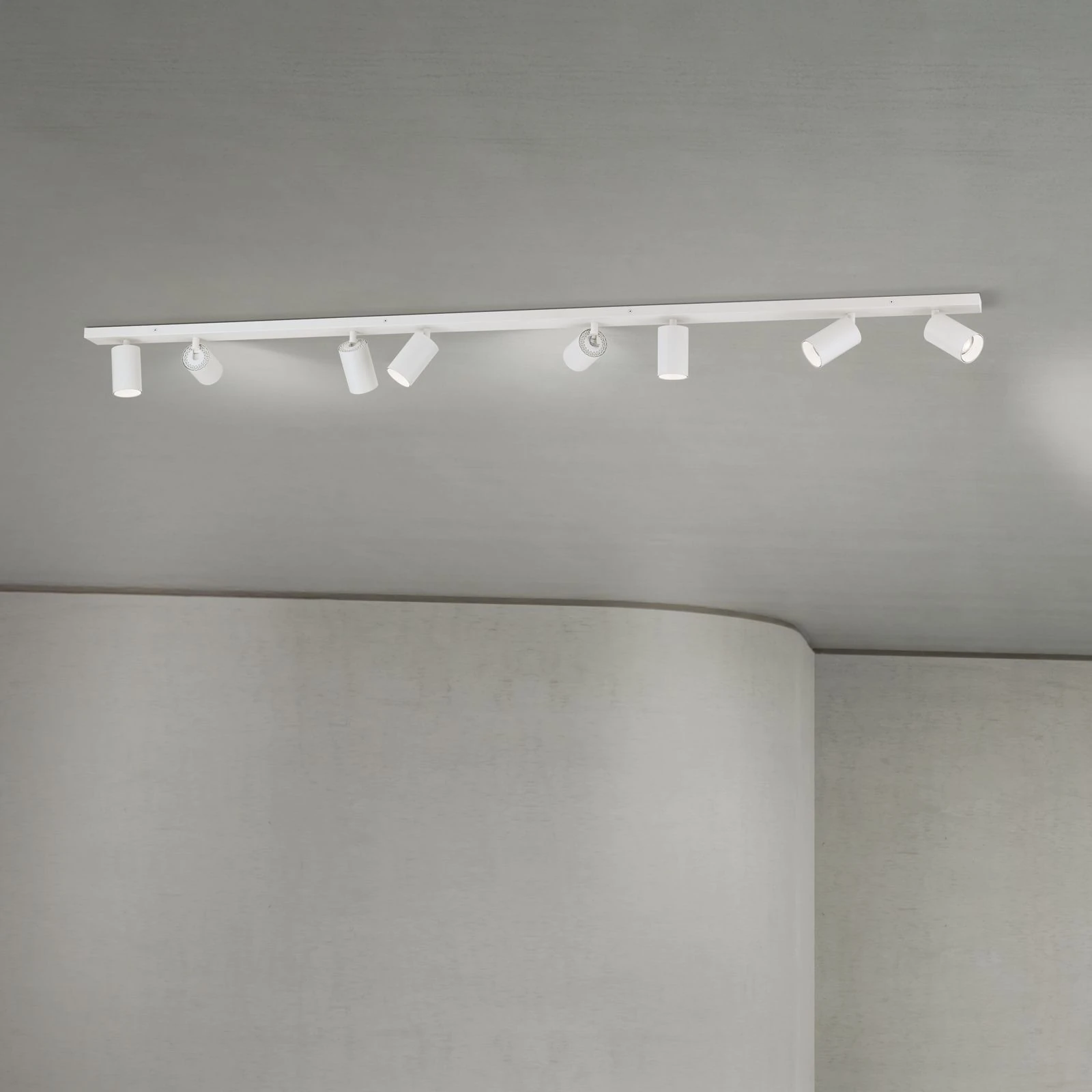 Spot lampa SEAN, 8 izvora svetla, Bela