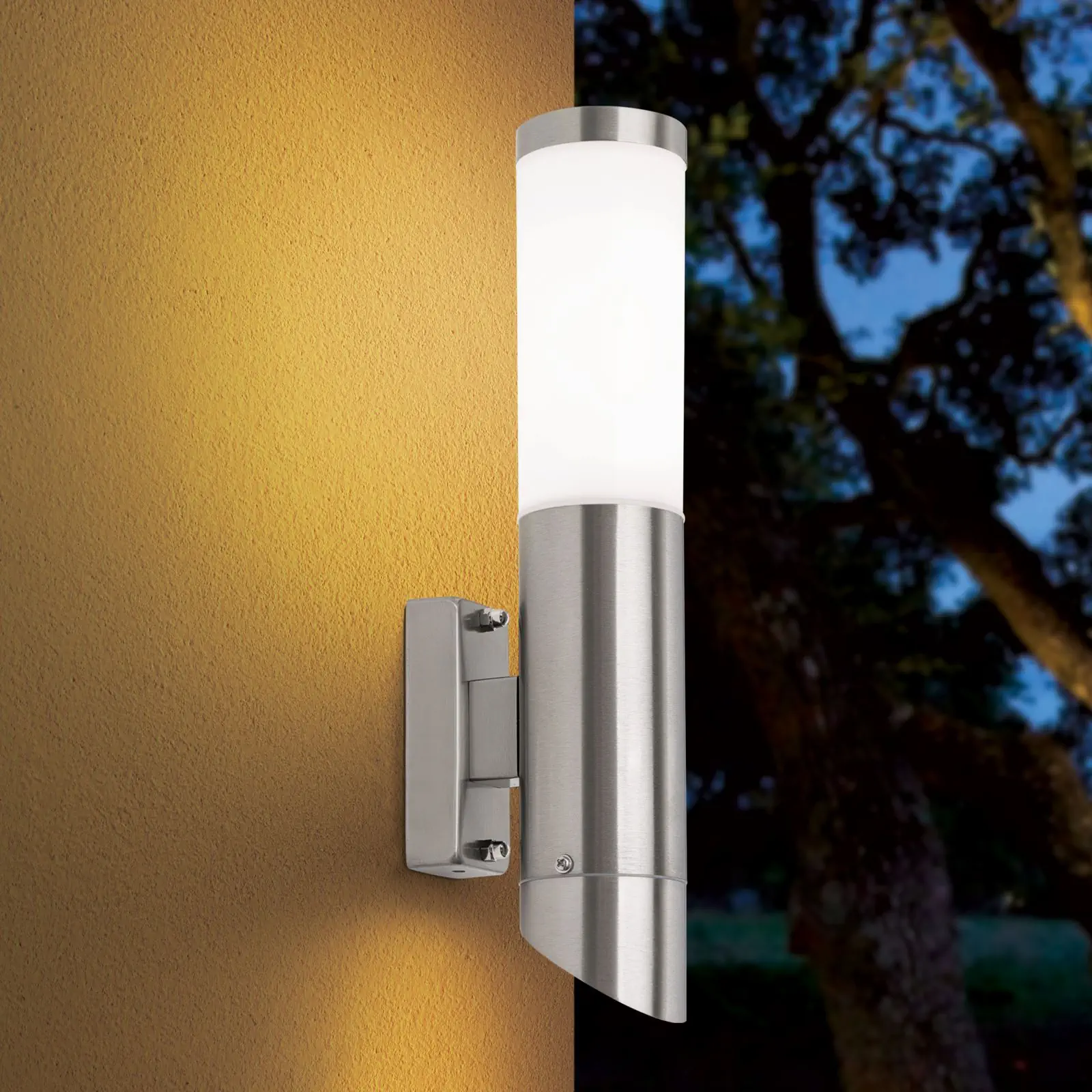 Spoljašnja zidna lampa PLENO, nerđajući čelik