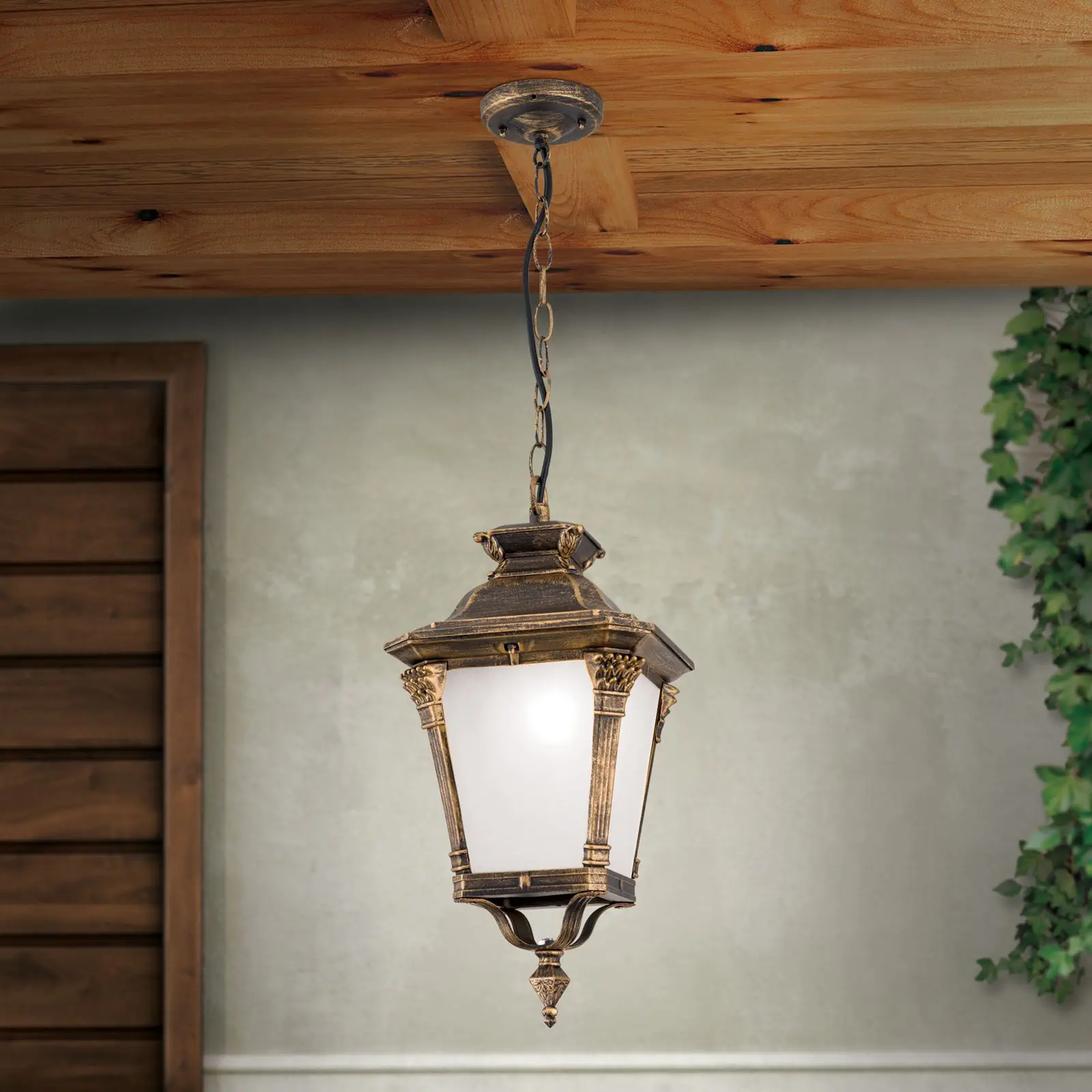 Spoljašnja viseća lampa AIKO, patina