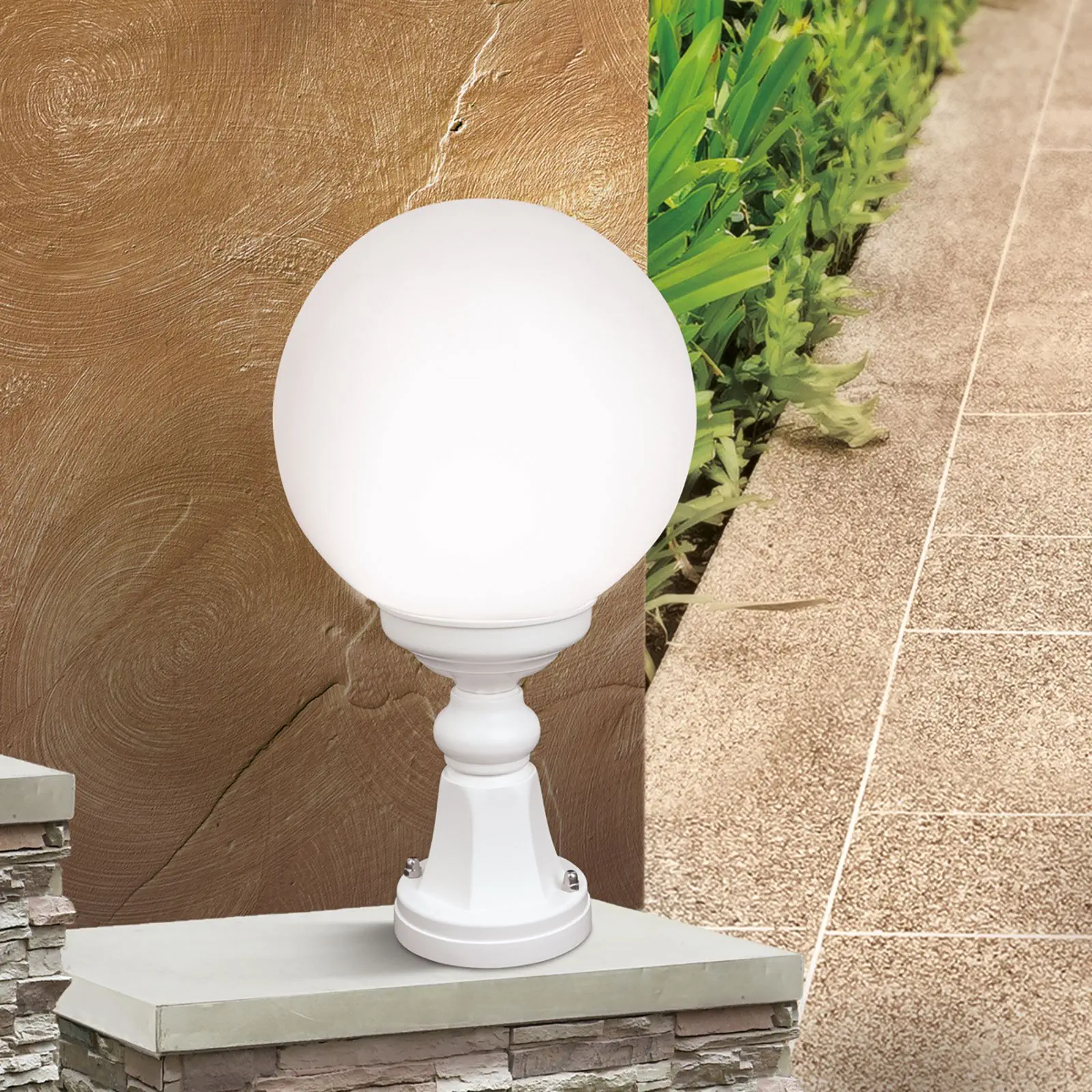 Spoljašnja stazna lampa REIKA, bela, H44 cm