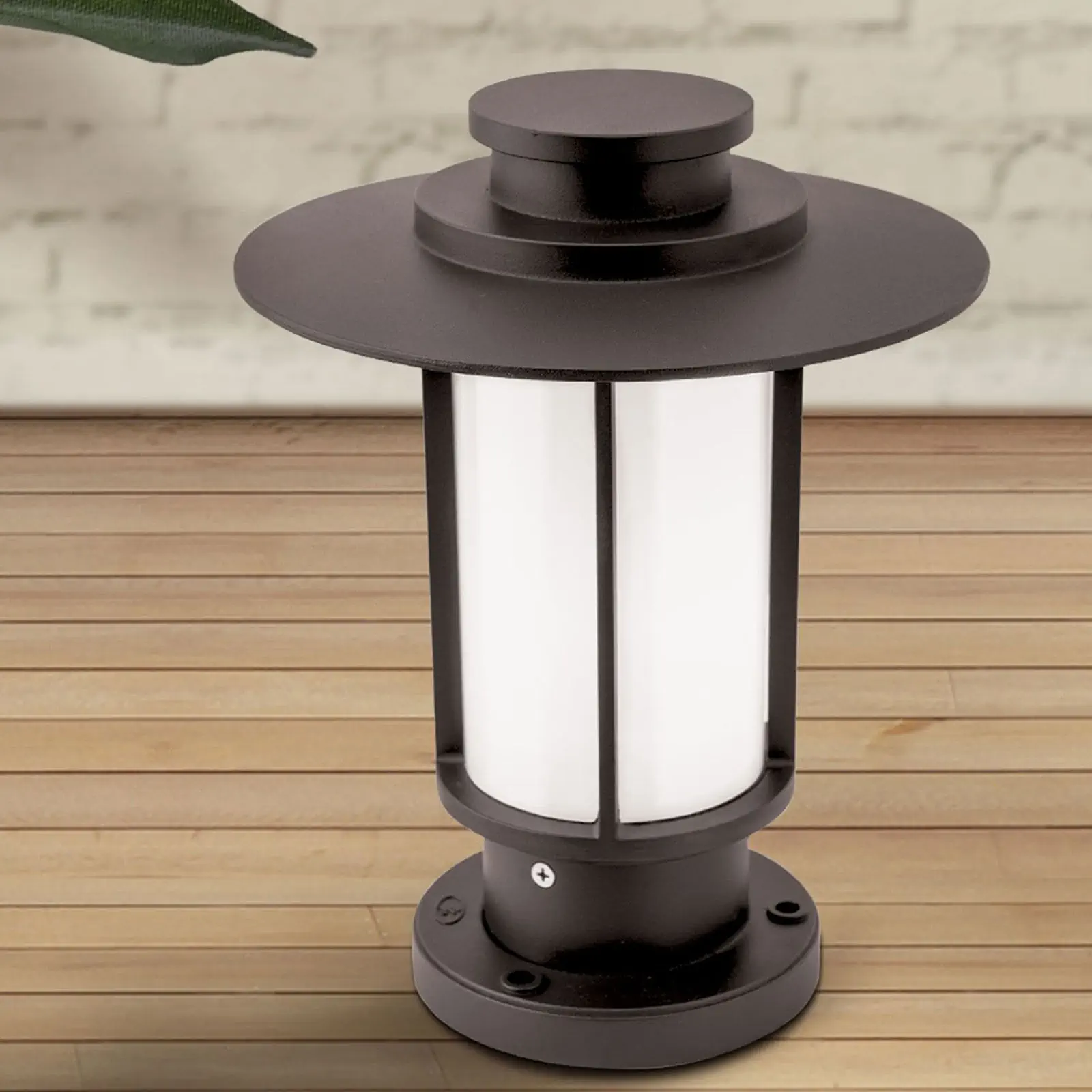 Spoljašnja stubna lampa TEIKO, moka, H30 cm