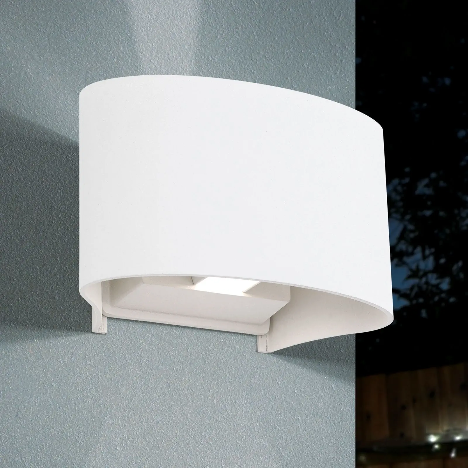 LED spoljašnja lampa GRETA, bela, 2 izvora svetla