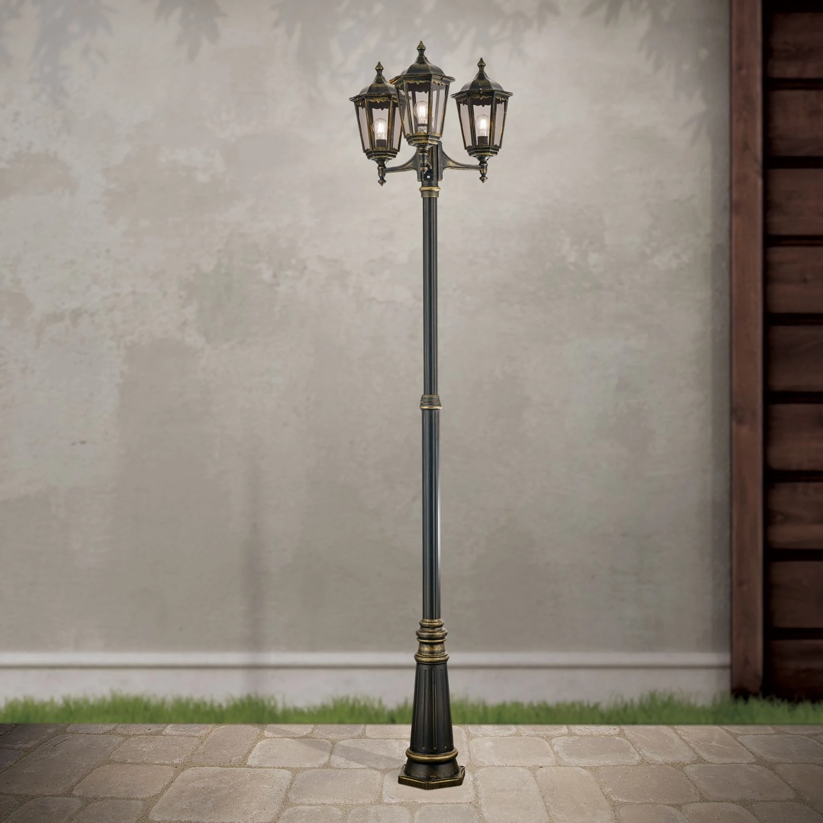 Baštenski kandelabar PUCHBERG, crna/zlatna