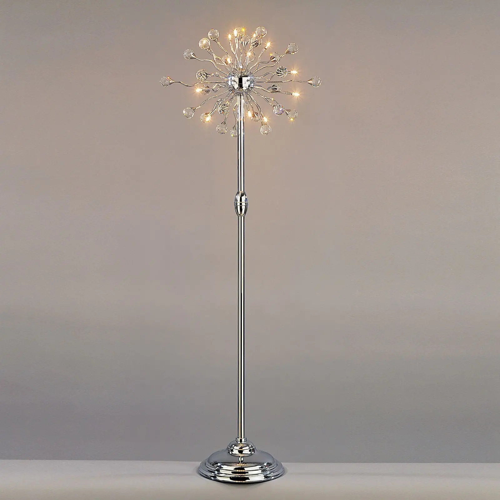 Podna lampa GALAXY, hrom