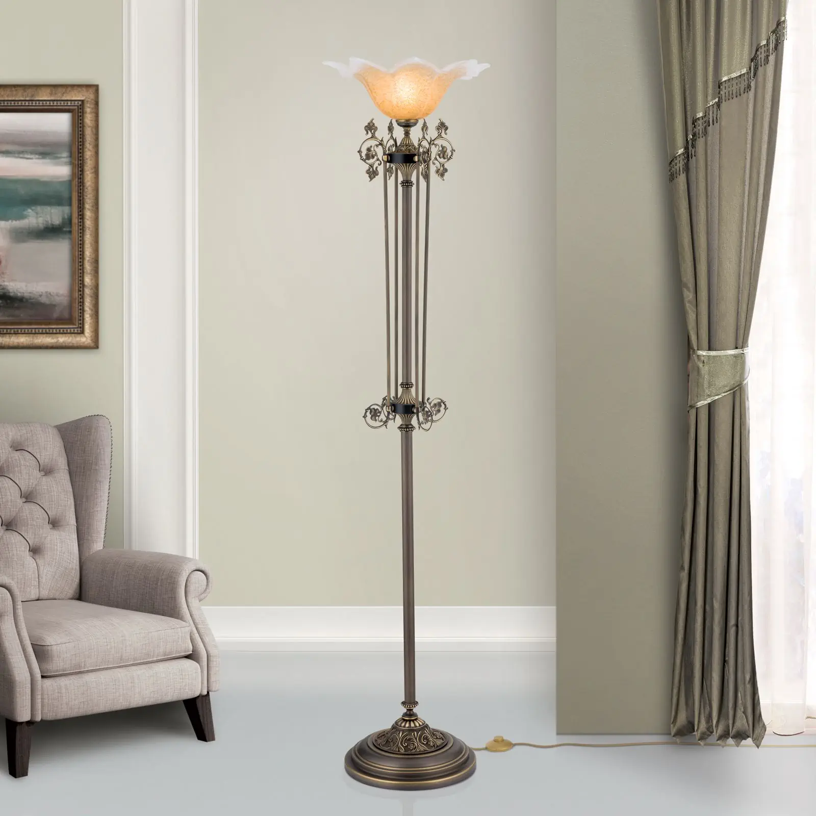 Podna lampa TOSCA, stara patina