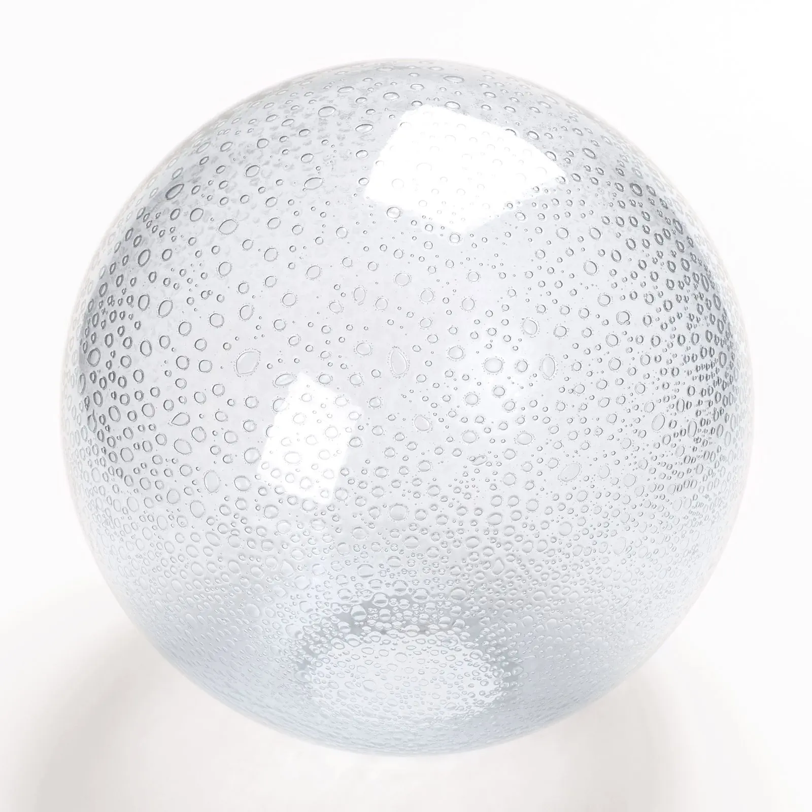 Staklena kugla 353, Ø 14,5 cm, providna sa mehurićima