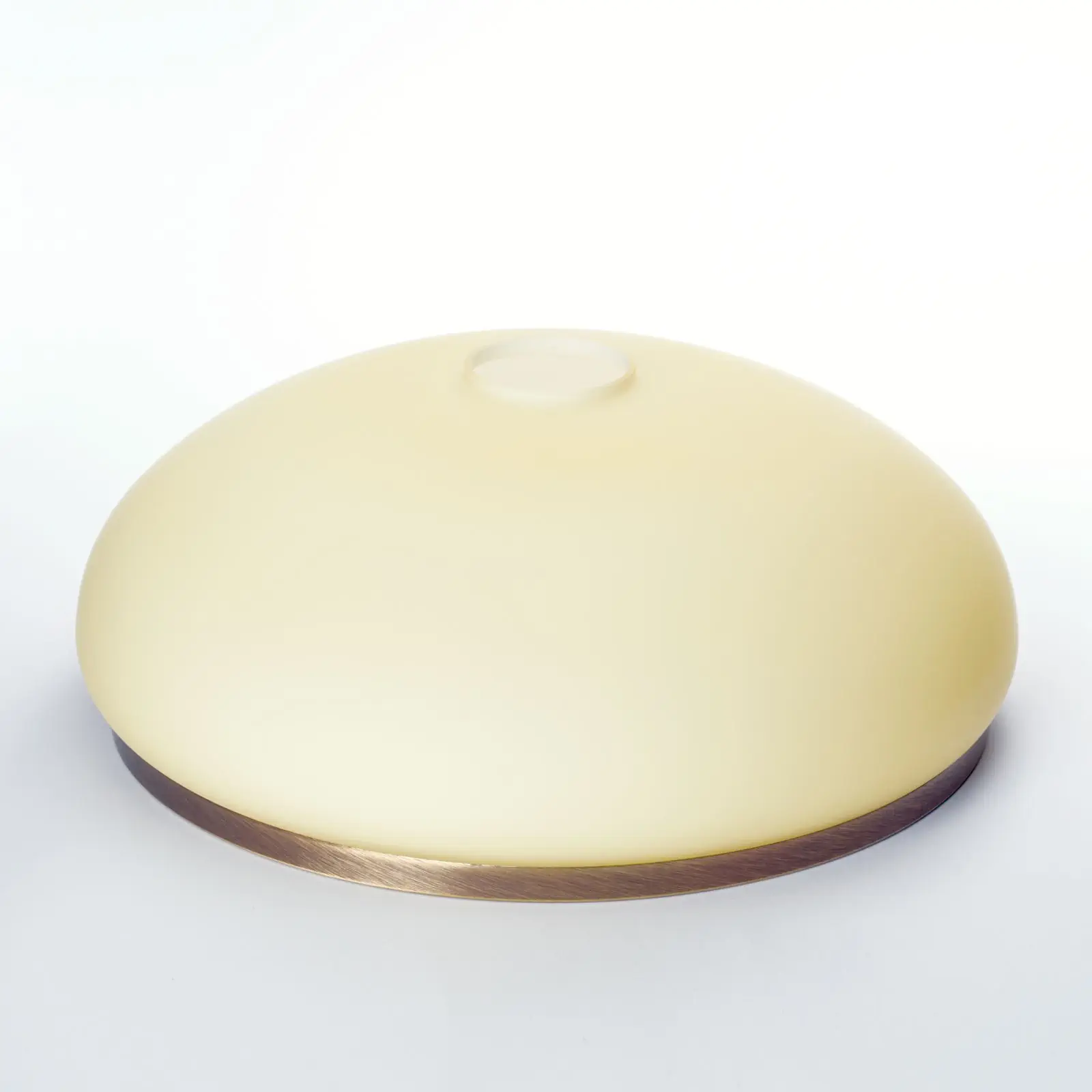 Stakleni abažur LANDHAUS 413, Ø 260 mm, šampanj mat sa patina prstenom