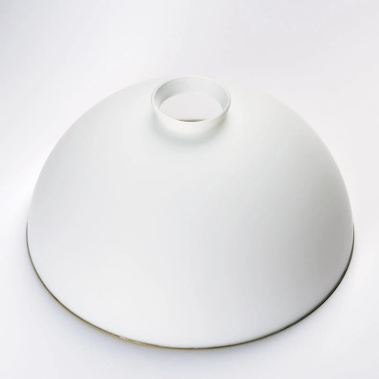 Stakleni abažur LANDHAUS 434, Ø 350 mm, opal mat sa zlatnim prstenom