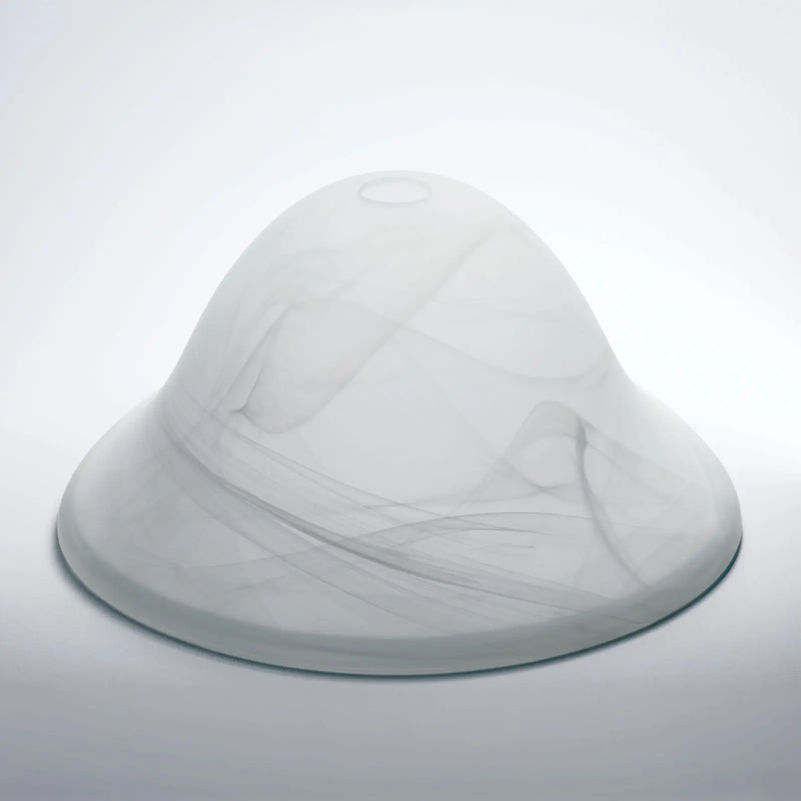 Stakleni abažur 1707, Ø 170 mm, alabaster