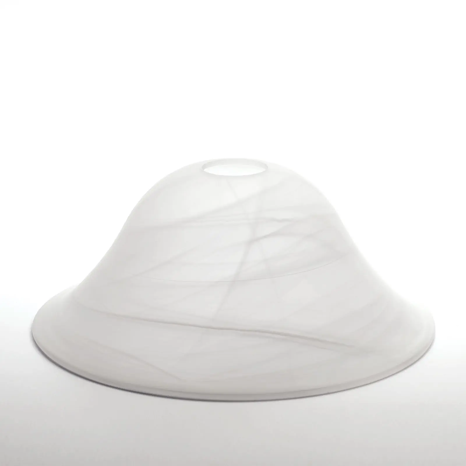 Stakleni abažur LUDO 1708, Ø 265 mm, alabaster