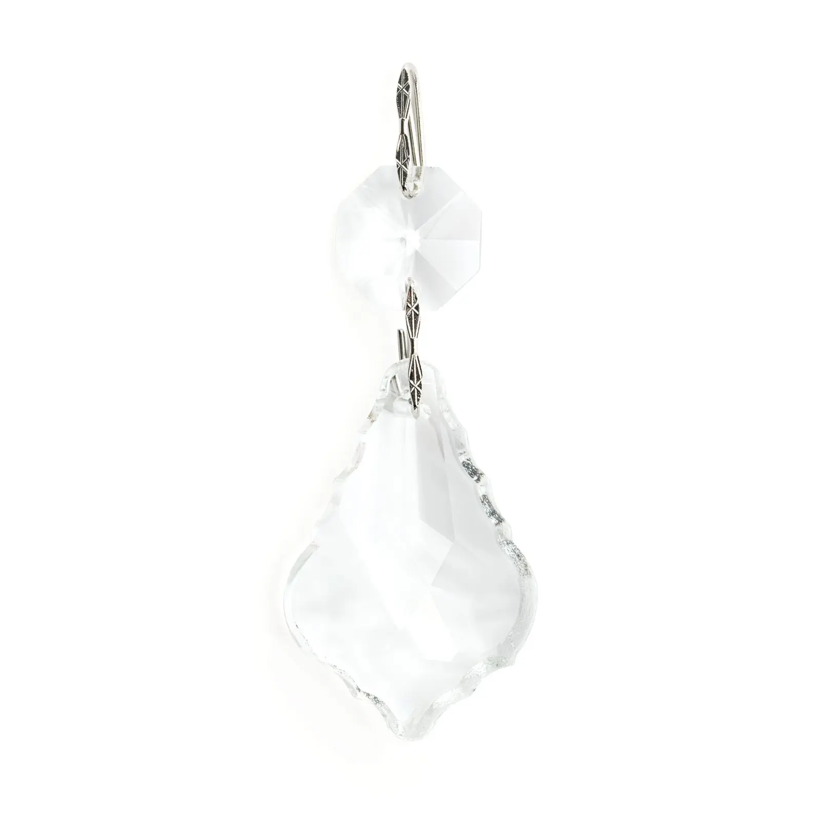 Kristal za luster, 1 oktagon i 1 visak, transparentni