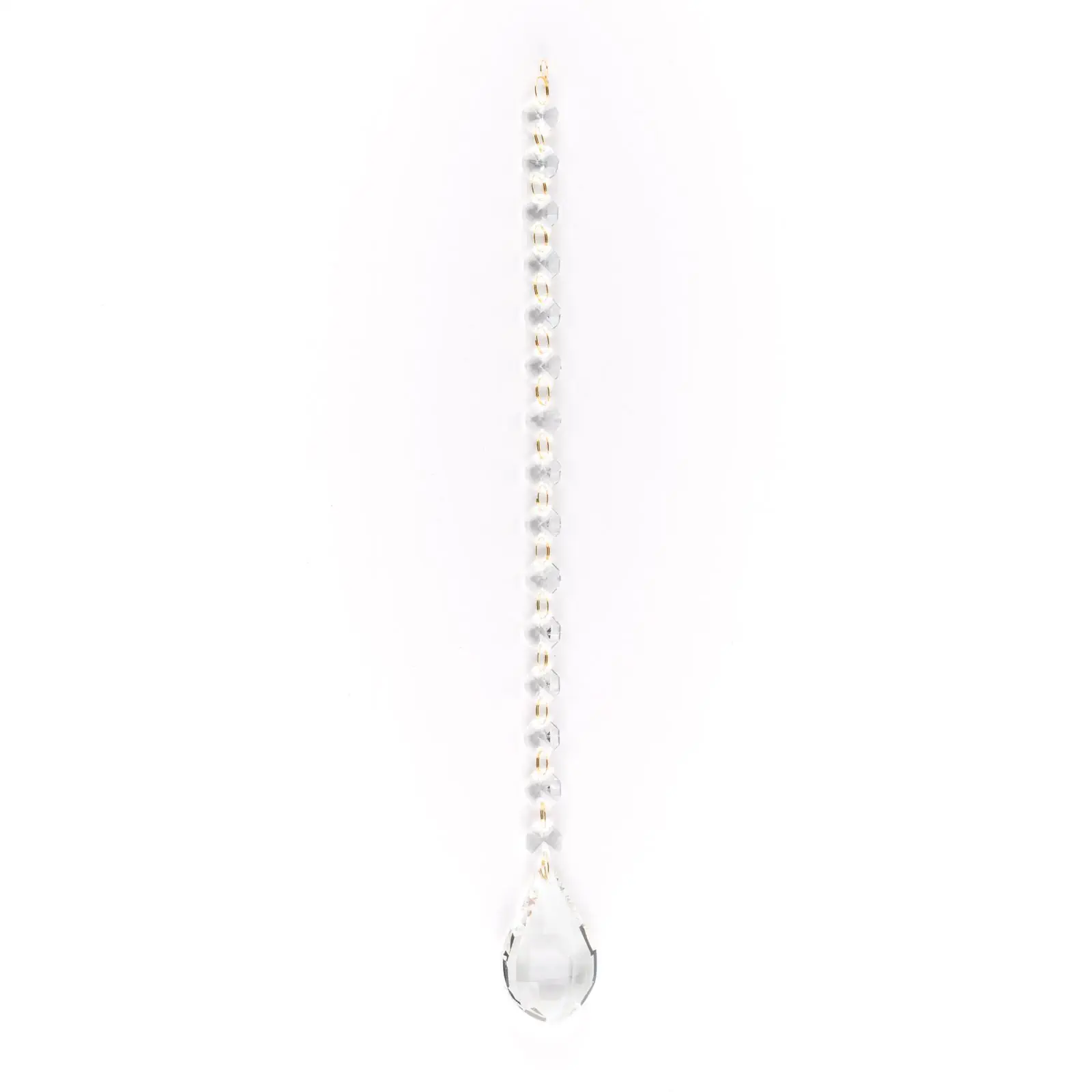 Kristal za luster, 15 oktagona i 1 badem, transparentni