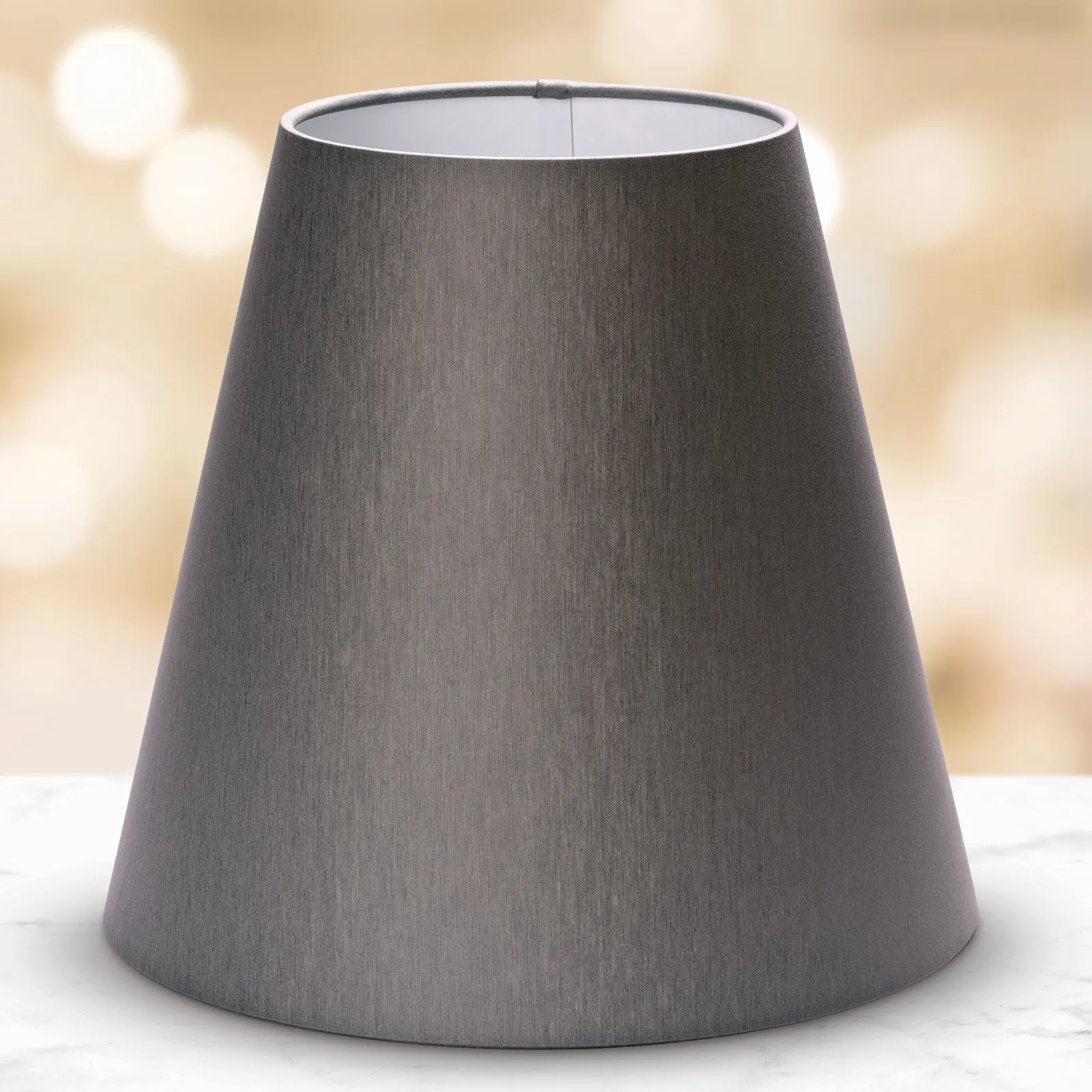 Tekstilni abažur SHADE 306, Ø 240 mm, sivi