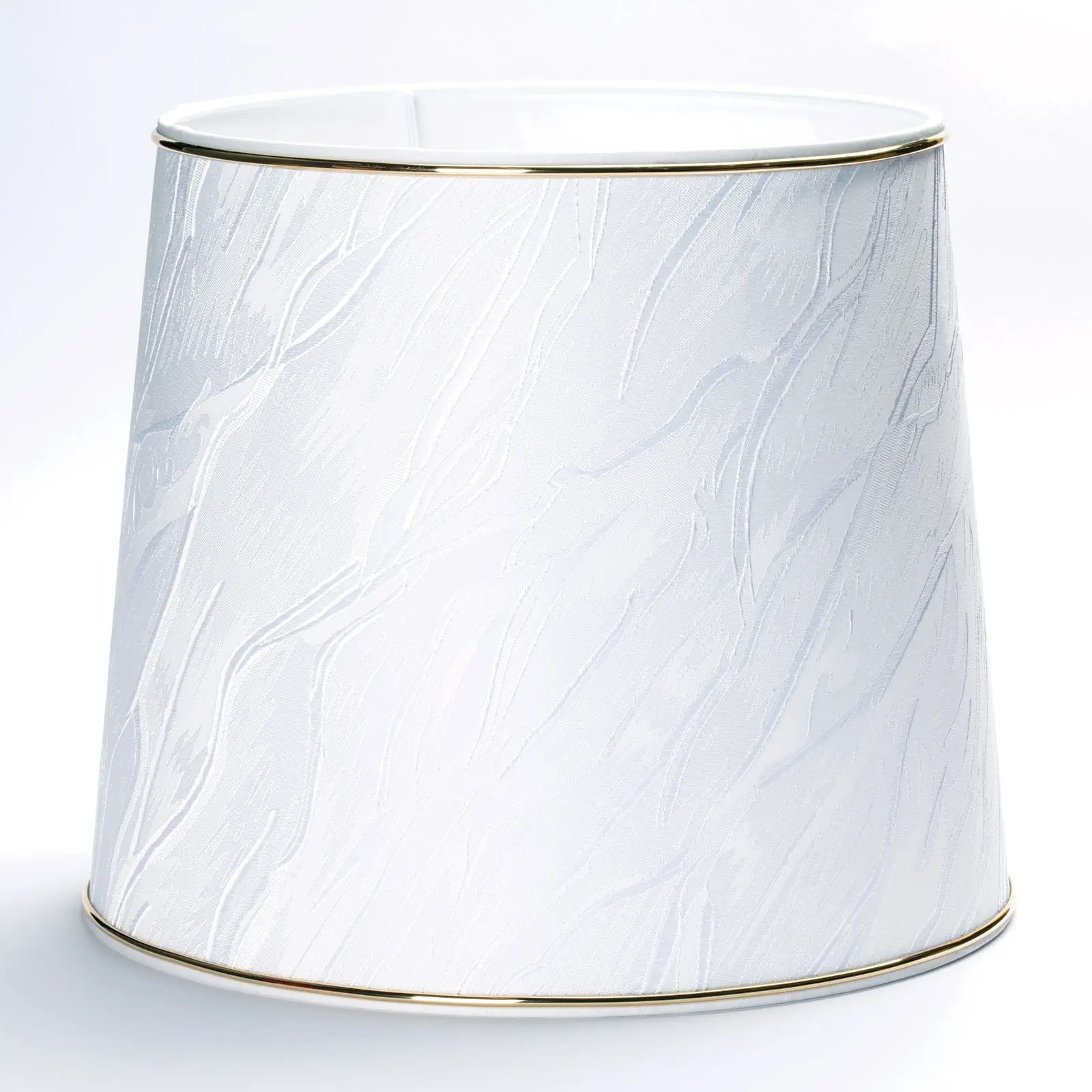 Tekstilni abažur 4-4404, Ø 275 mm, beli dekor