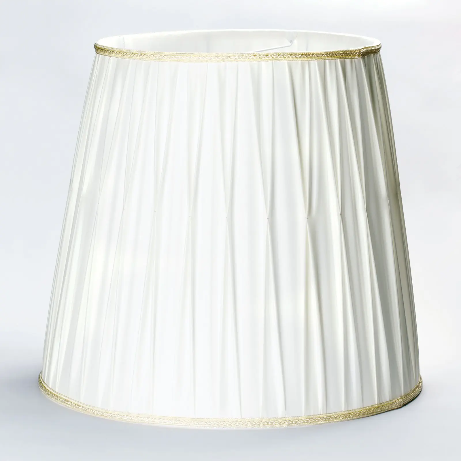 Tekstilni abažur 12-4468, Ø 550 mm, bež sa zlatnim rubom