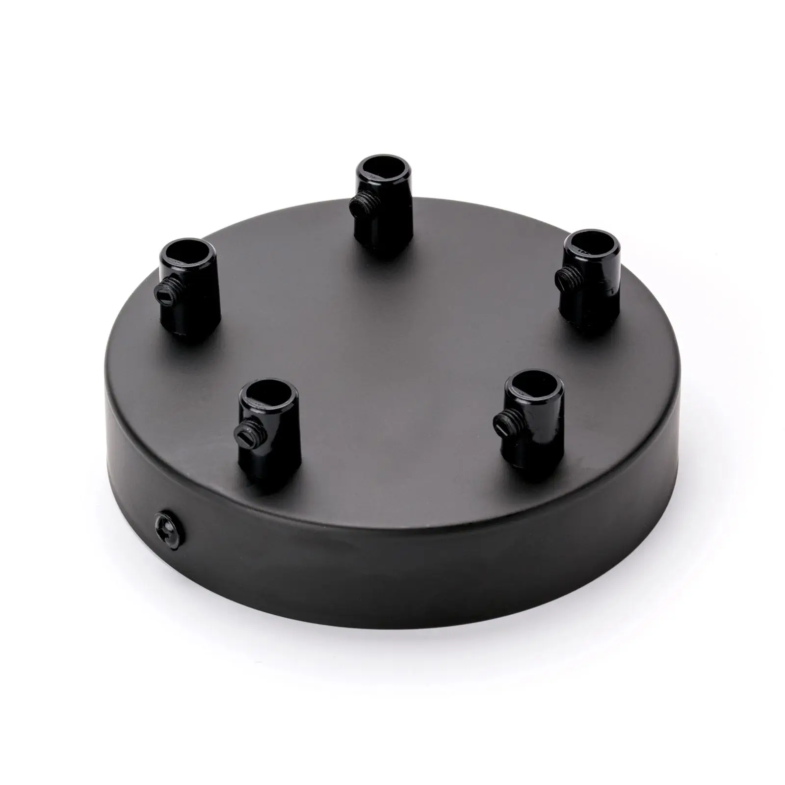 Rozeta za lampu sa steznom niplu, 120x25 mm, crna