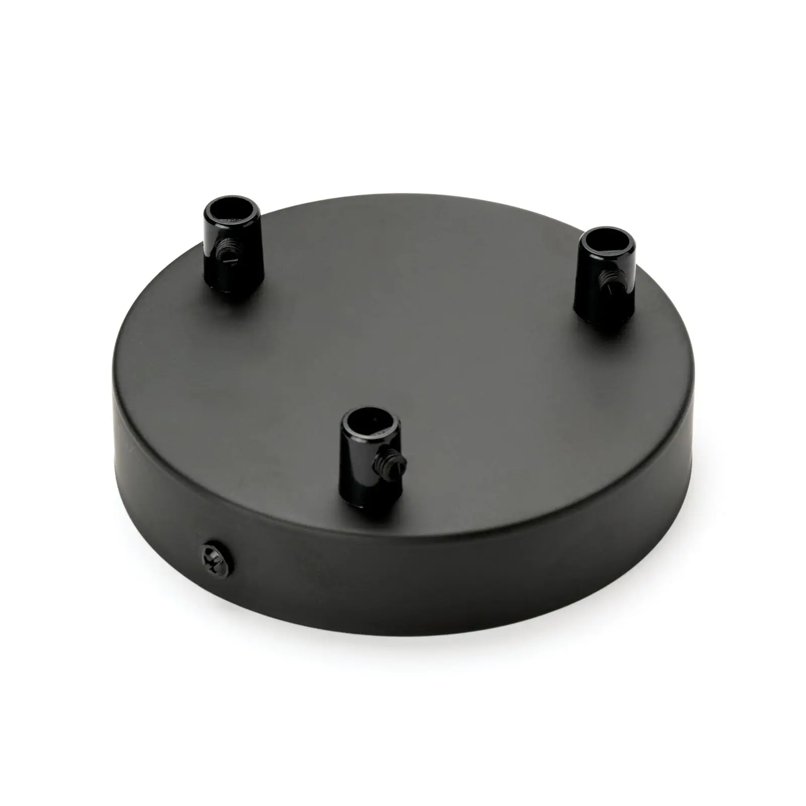 Rozeta za lampu sa steznom niplu, 120x25 mm, crna