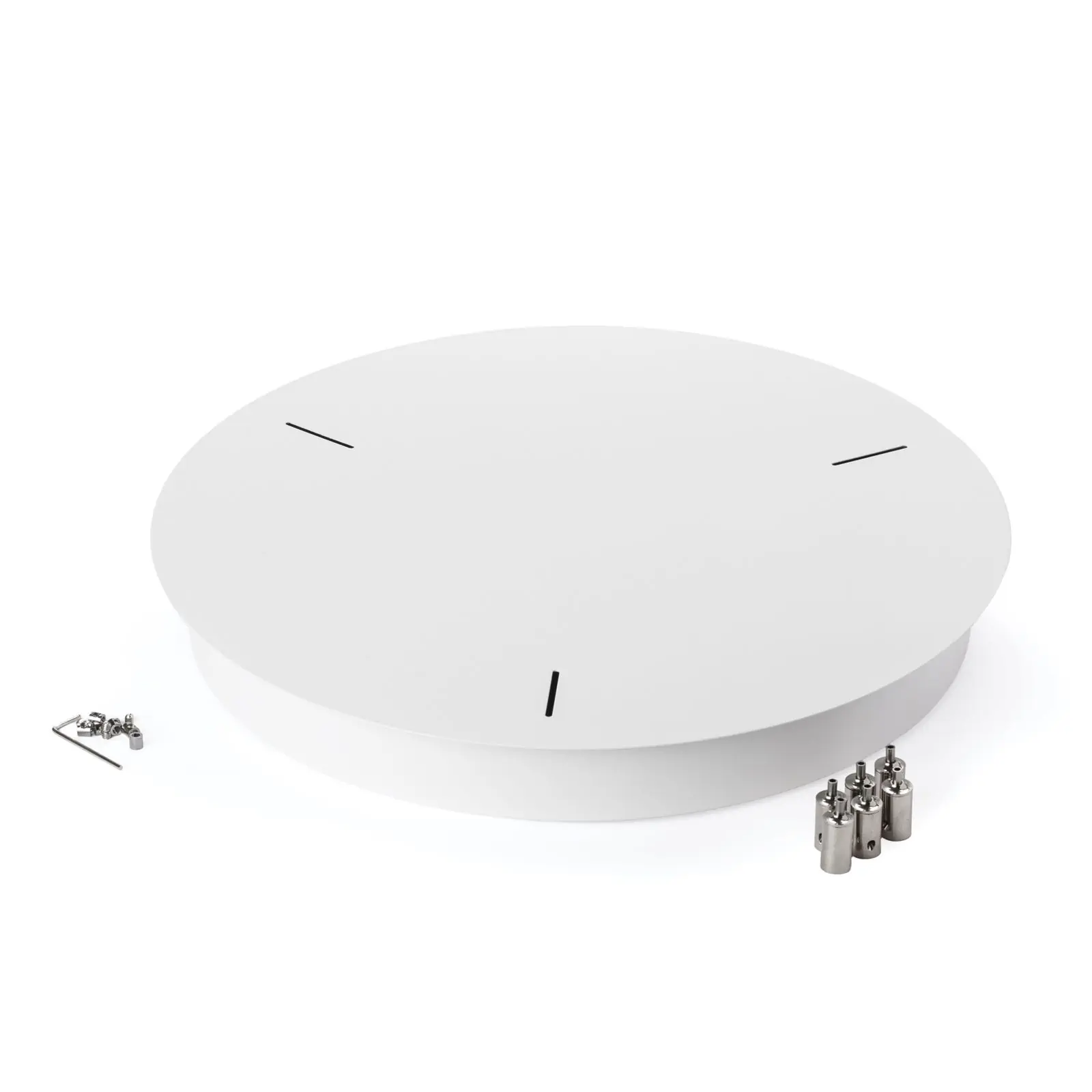 Rozeta, Ø 380 mm,  3 otvora, bela