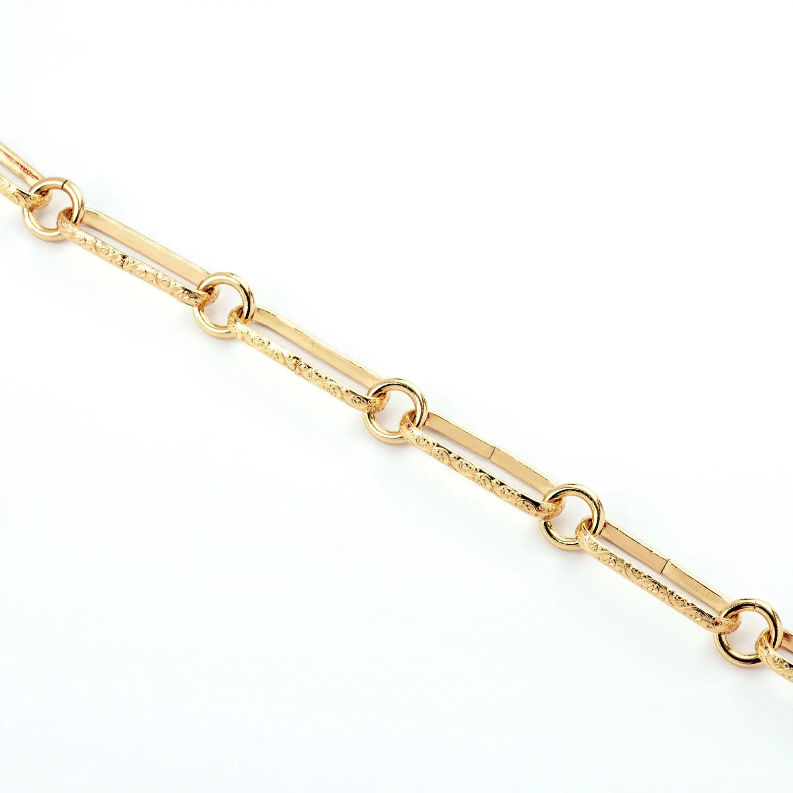 Lanac za lampu, 43x15x3 mm, 1 m, mesing