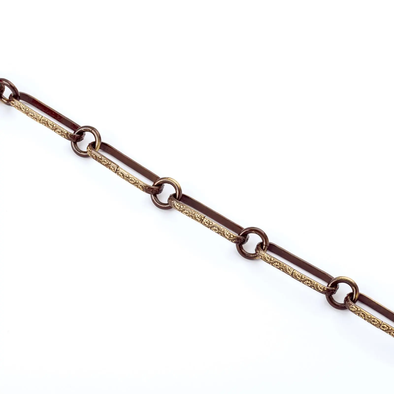 Lanac za lampu, 43x15x3 mm, 1 m, patina